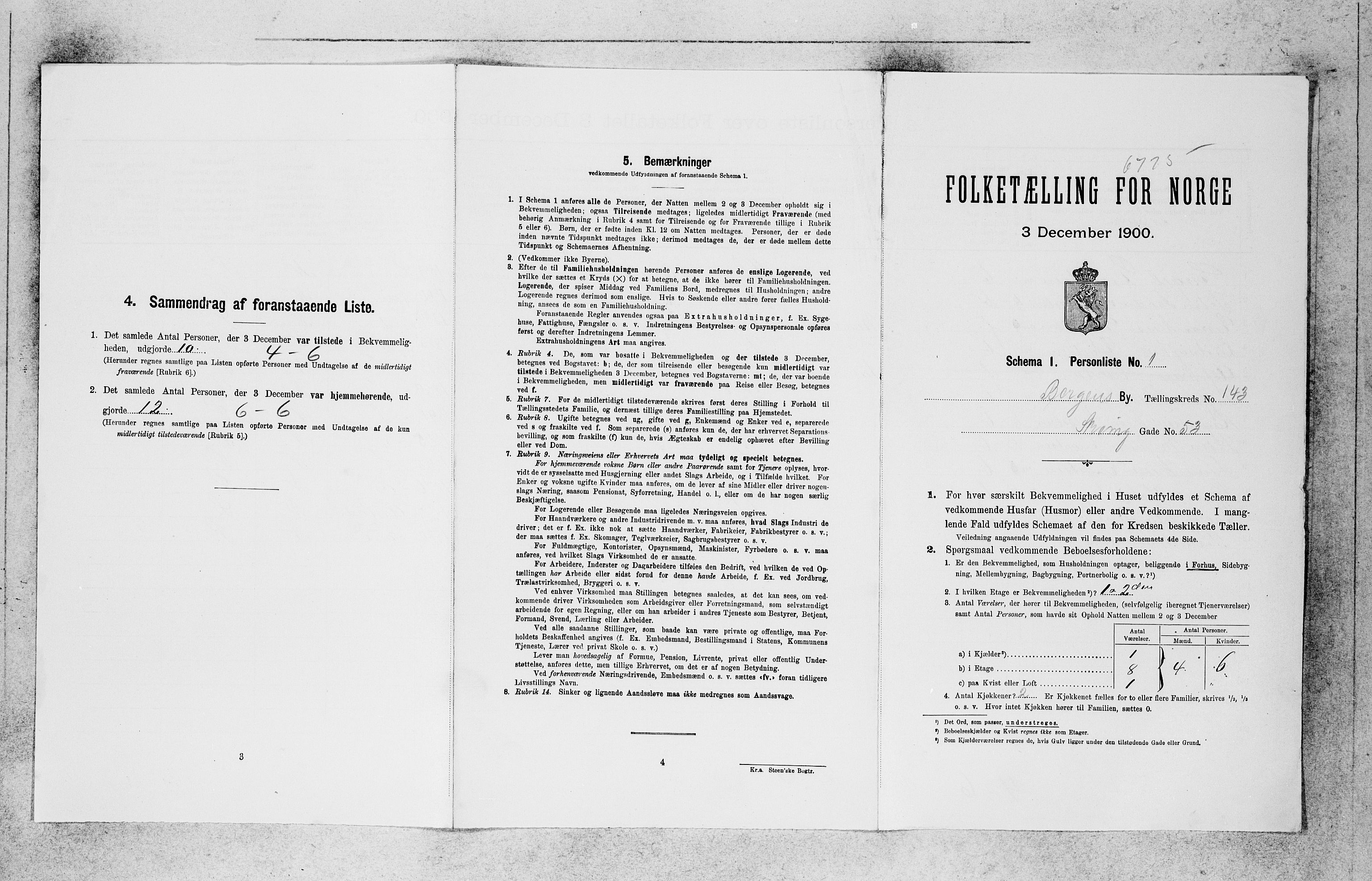 SAB, 1900 census for Bergen, 1900, p. 29561