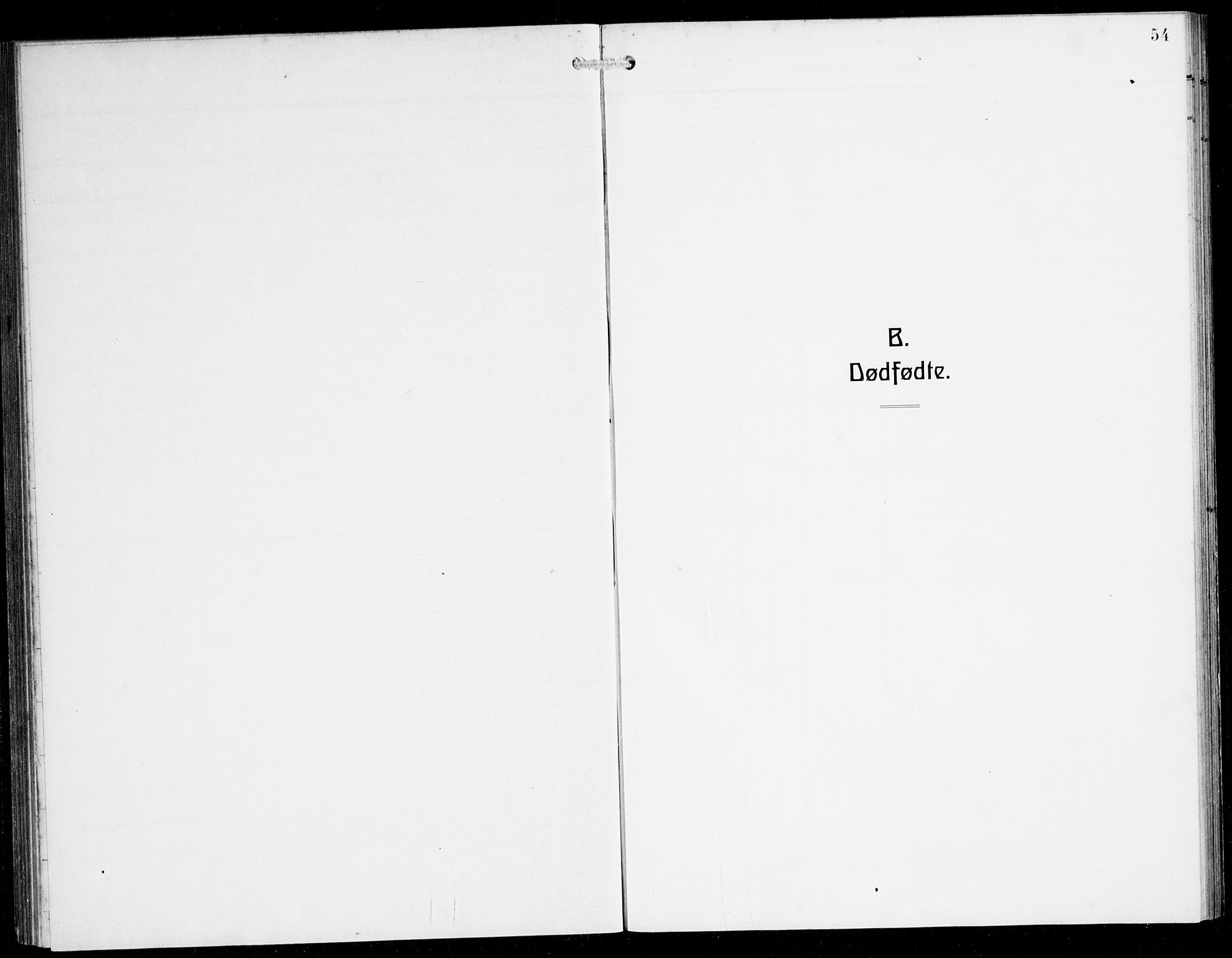 Herdla Sokneprestembete, SAB/A-75701/H/Hab: Parish register (copy) no. B 1, 1909-1929, p. 54