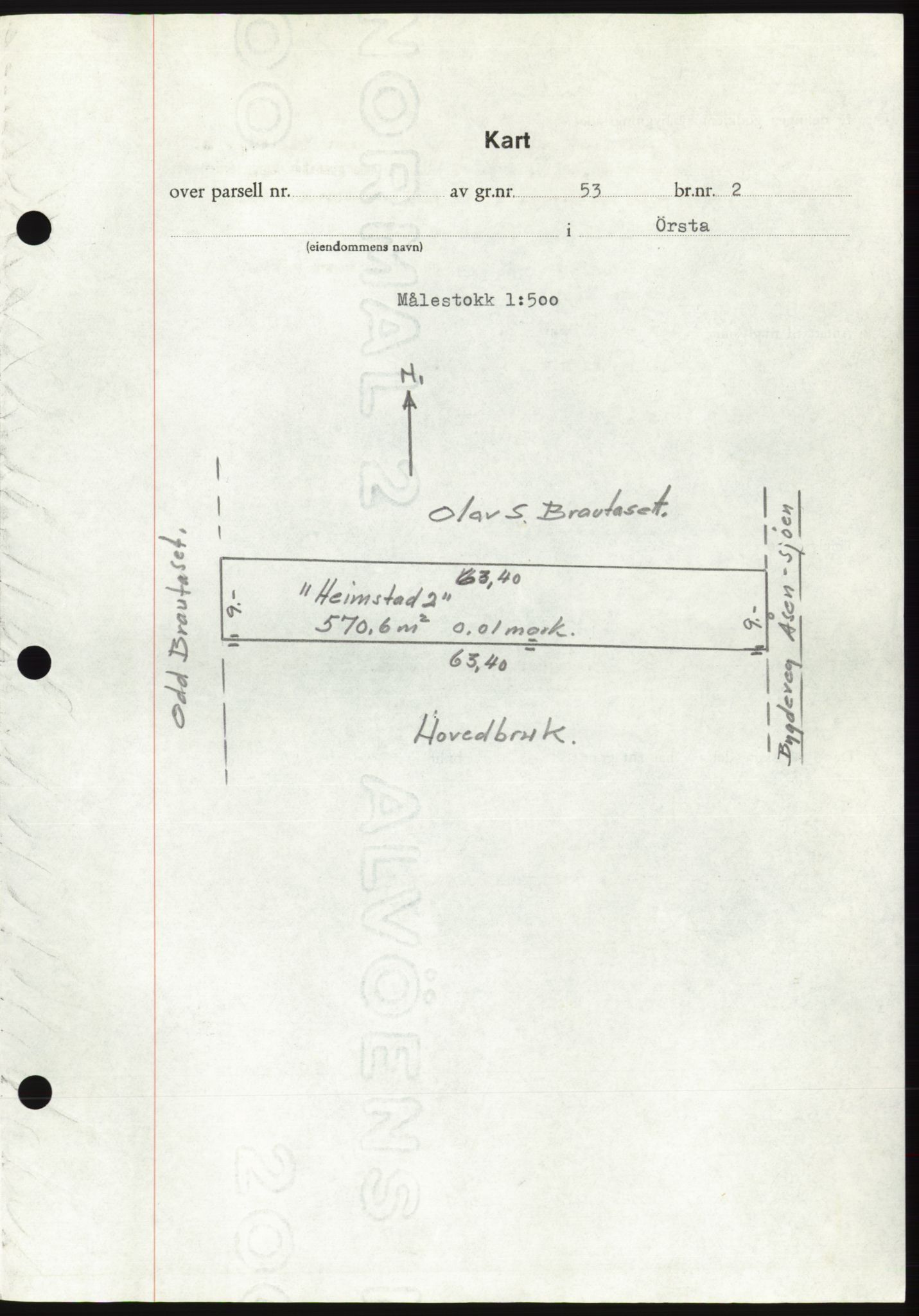 Søre Sunnmøre sorenskriveri, AV/SAT-A-4122/1/2/2C/L0105: Mortgage book no. 31A, 1956-1957, Diary no: : 2812/1956