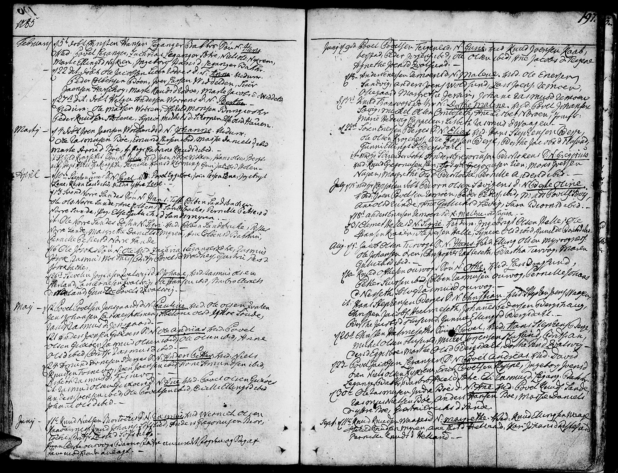 Ministerialprotokoller, klokkerbøker og fødselsregistre - Møre og Romsdal, AV/SAT-A-1454/507/L0067: Parish register (official) no. 507A02, 1767-1788, p. 197