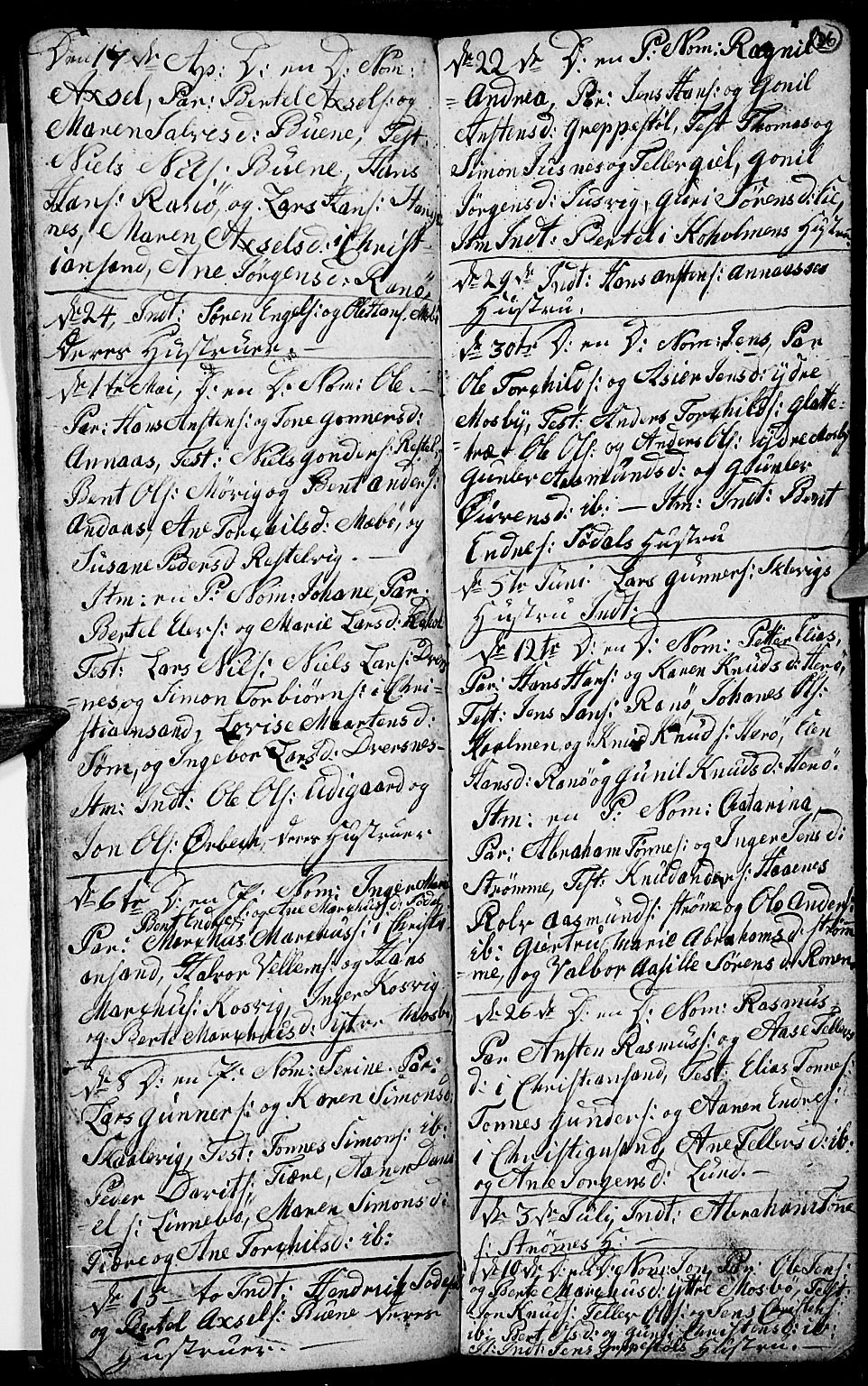 Oddernes sokneprestkontor, AV/SAK-1111-0033/F/Fb/Fba/L0002: Parish register (copy) no. B 2, 1791-1806, p. 36