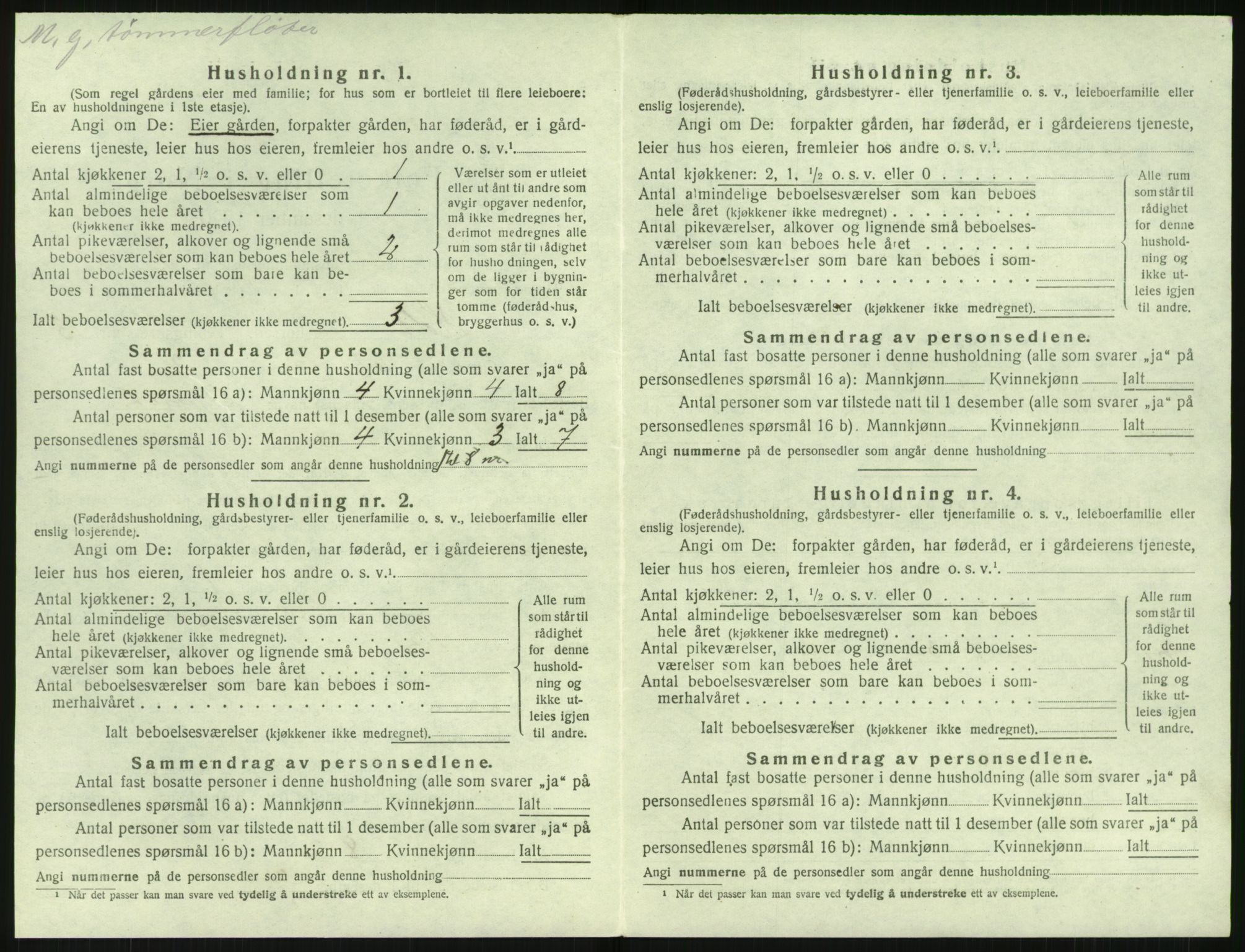 SAK, 1920 census for Holt, 1920, p. 1361