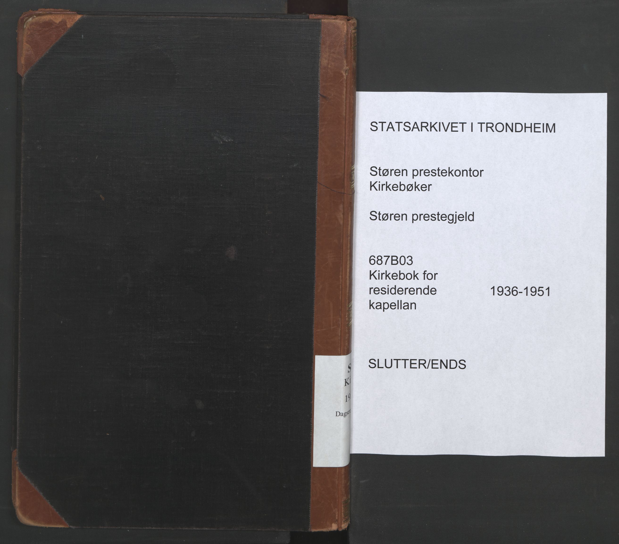 Ministerialprotokoller, klokkerbøker og fødselsregistre - Sør-Trøndelag, SAT/A-1456/687/L1014: Parish register (official) no. 687B03, 1936-1951