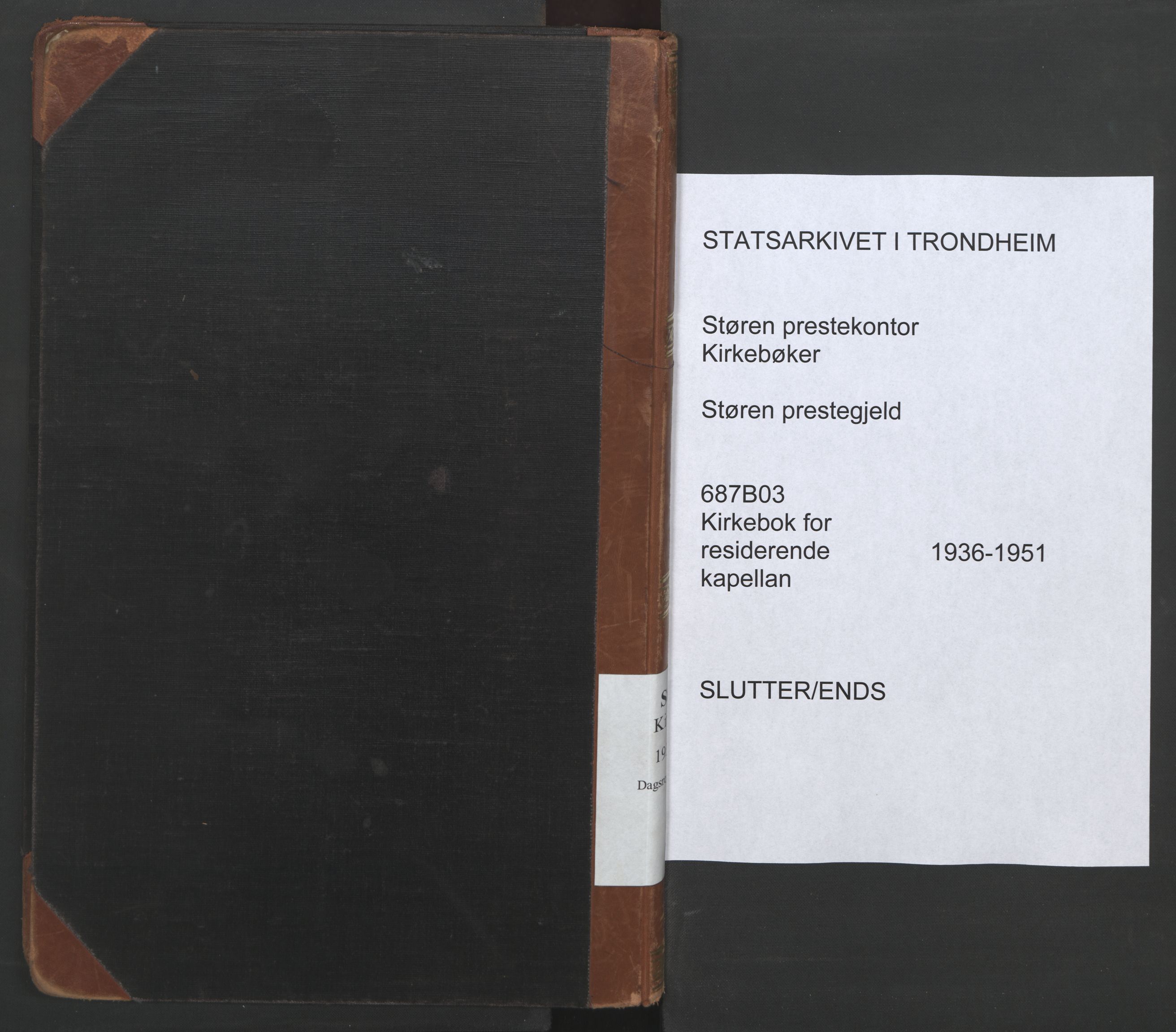 Ministerialprotokoller, klokkerbøker og fødselsregistre - Sør-Trøndelag, AV/SAT-A-1456/687/L1014: Parish register (official) no. 687B03, 1936-1951