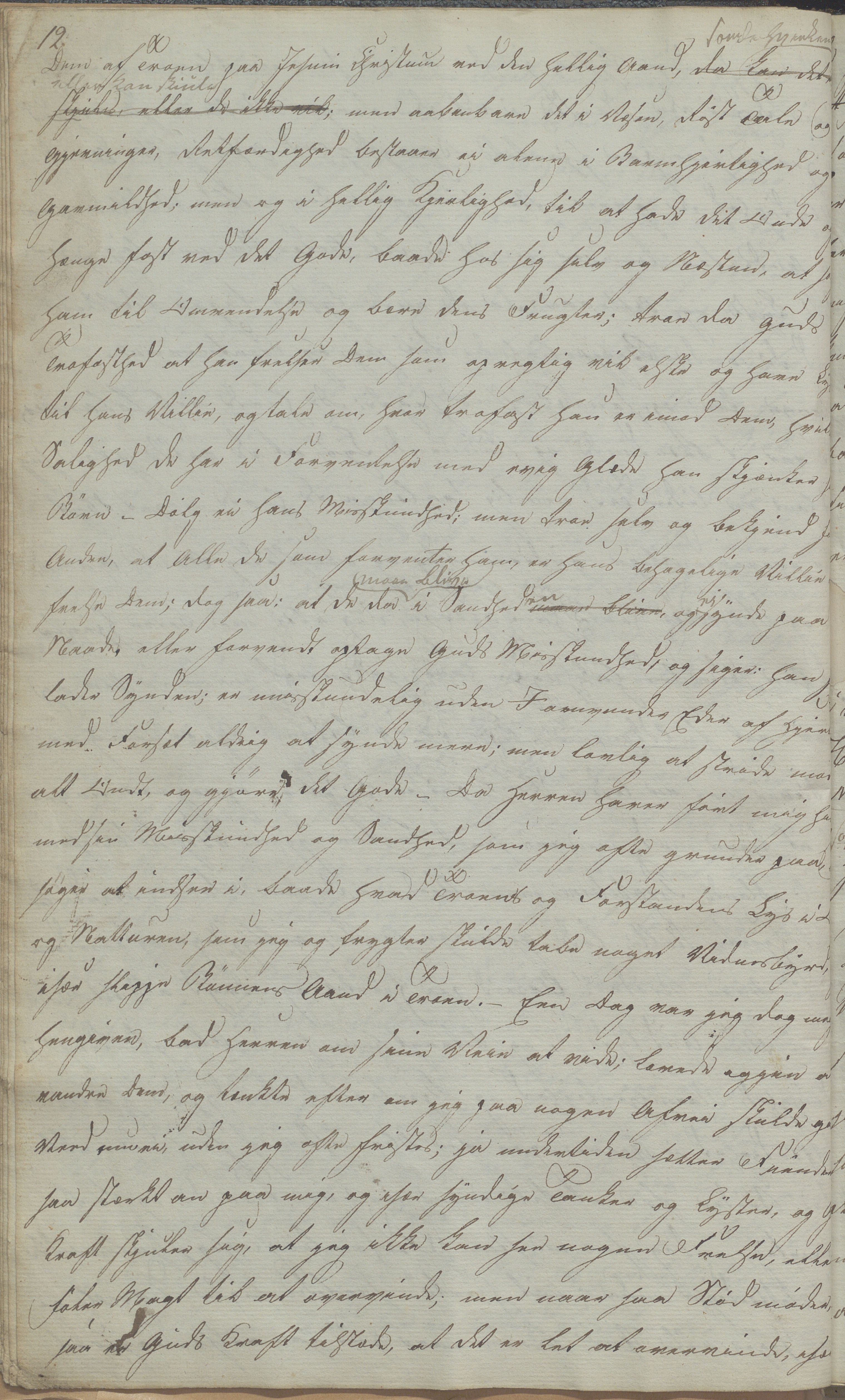 Heggtveitsamlingen, TMF/A-1007/H/L0052/0001: Innbundne brev Ms. S, med innlagt registratur / Innbundne brev Ms S. , 1801-1823, p. 12