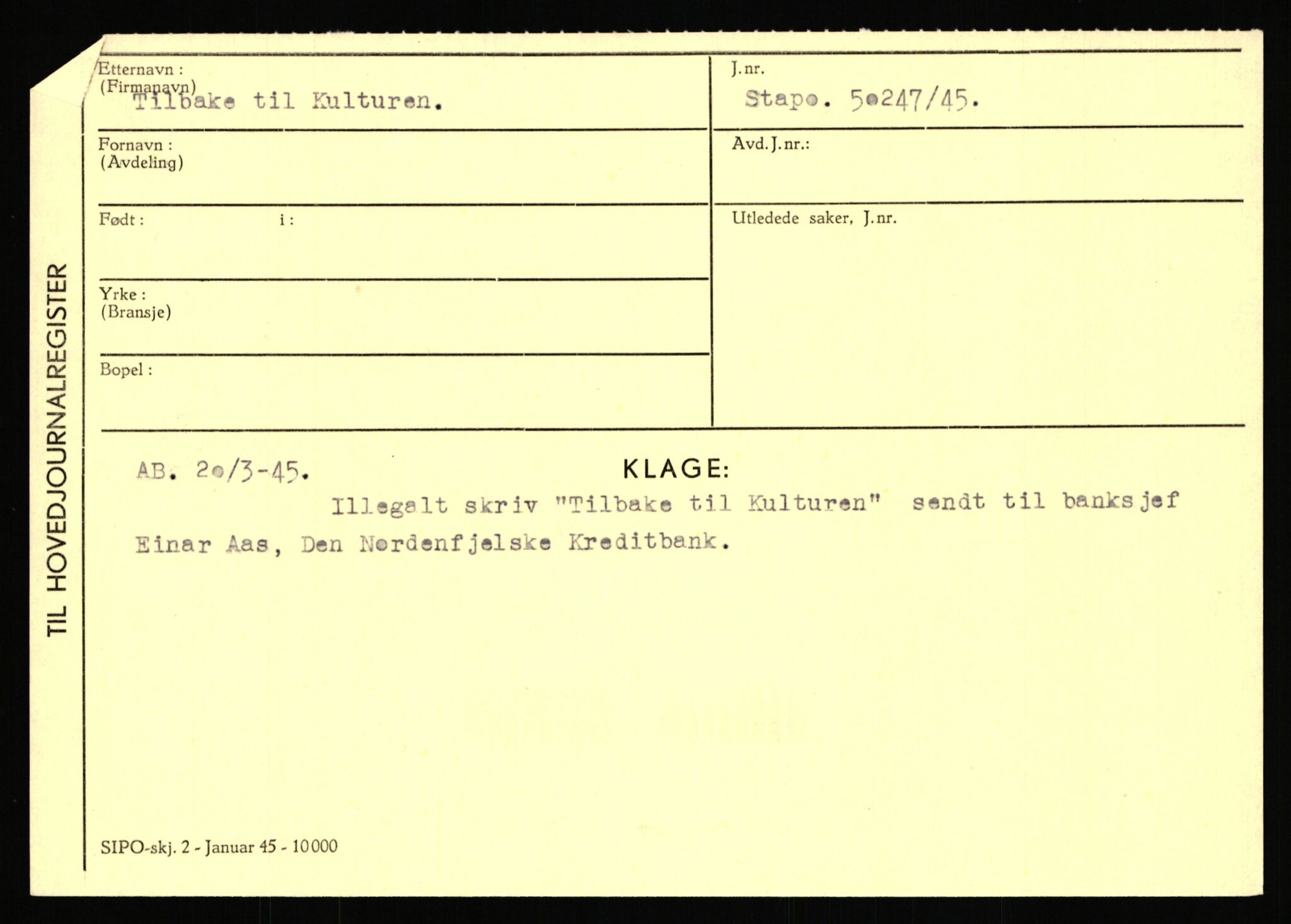 Statspolitiet - Hovedkontoret / Osloavdelingen, AV/RA-S-1329/C/Ca/L0015: Svea - Tøsse, 1943-1945, p. 3127