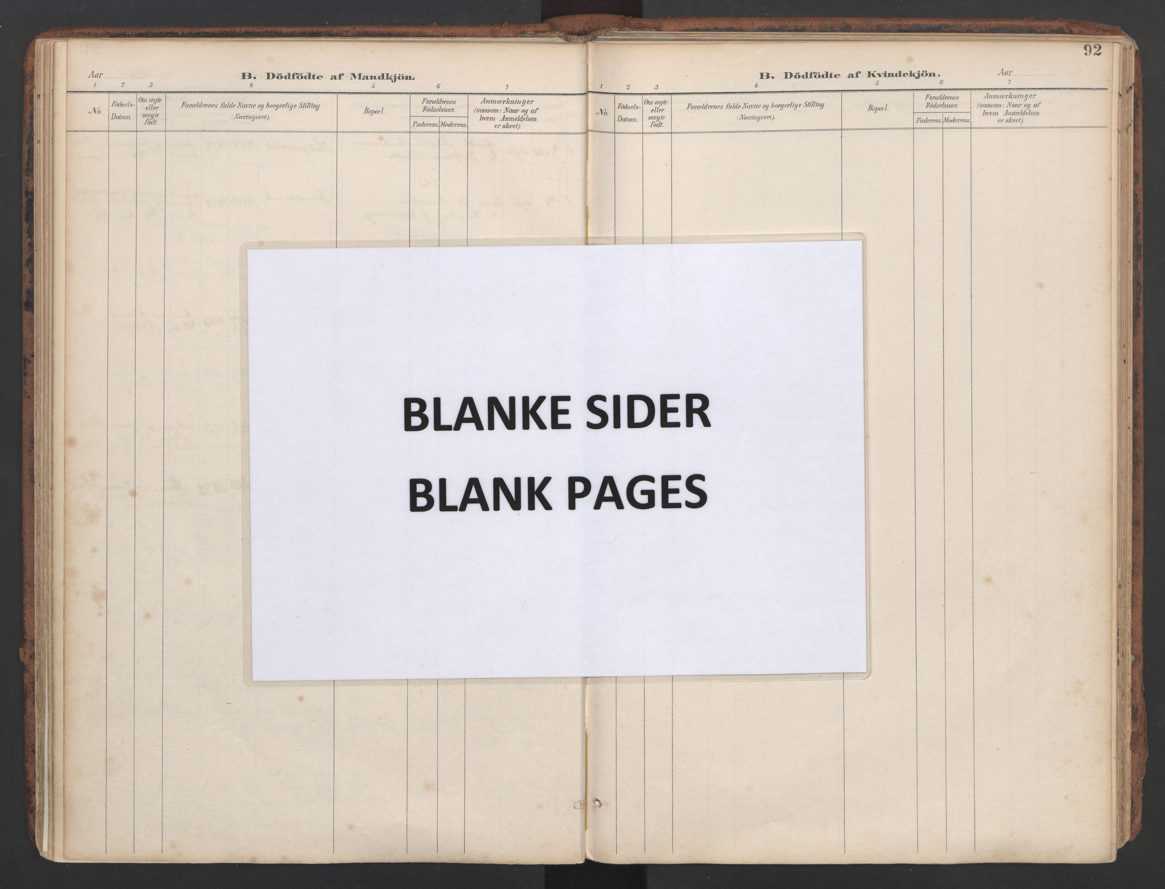 Ministerialprotokoller, klokkerbøker og fødselsregistre - Sør-Trøndelag, SAT/A-1456/634/L0537: Parish register (official) no. 634A13, 1896-1922, p. 92