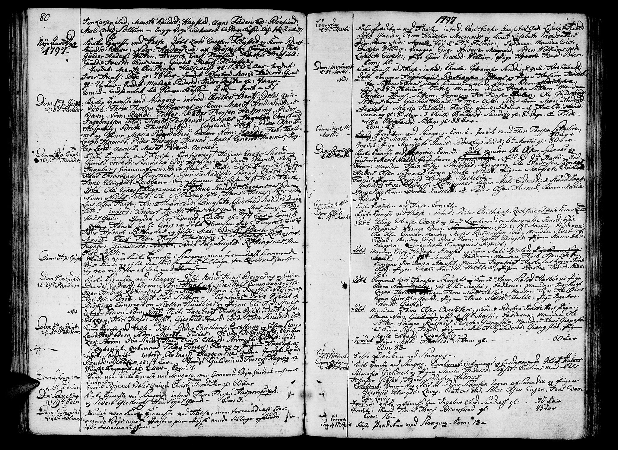 Ministerialprotokoller, klokkerbøker og fødselsregistre - Møre og Romsdal, SAT/A-1454/592/L1022: Parish register (official) no. 592A01, 1784-1819, p. 80