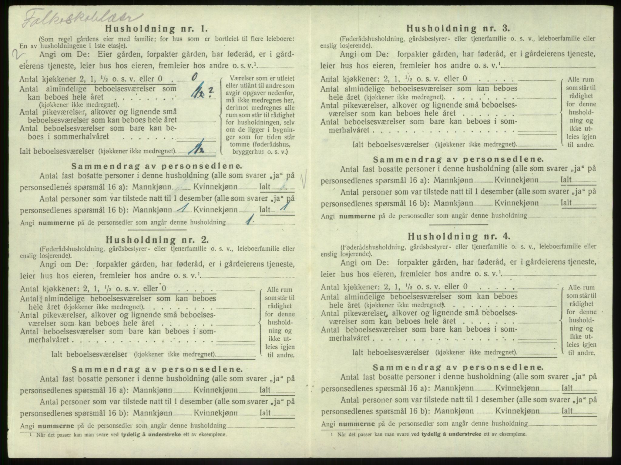 SAB, 1920 census for Fjaler, 1920, p. 1210