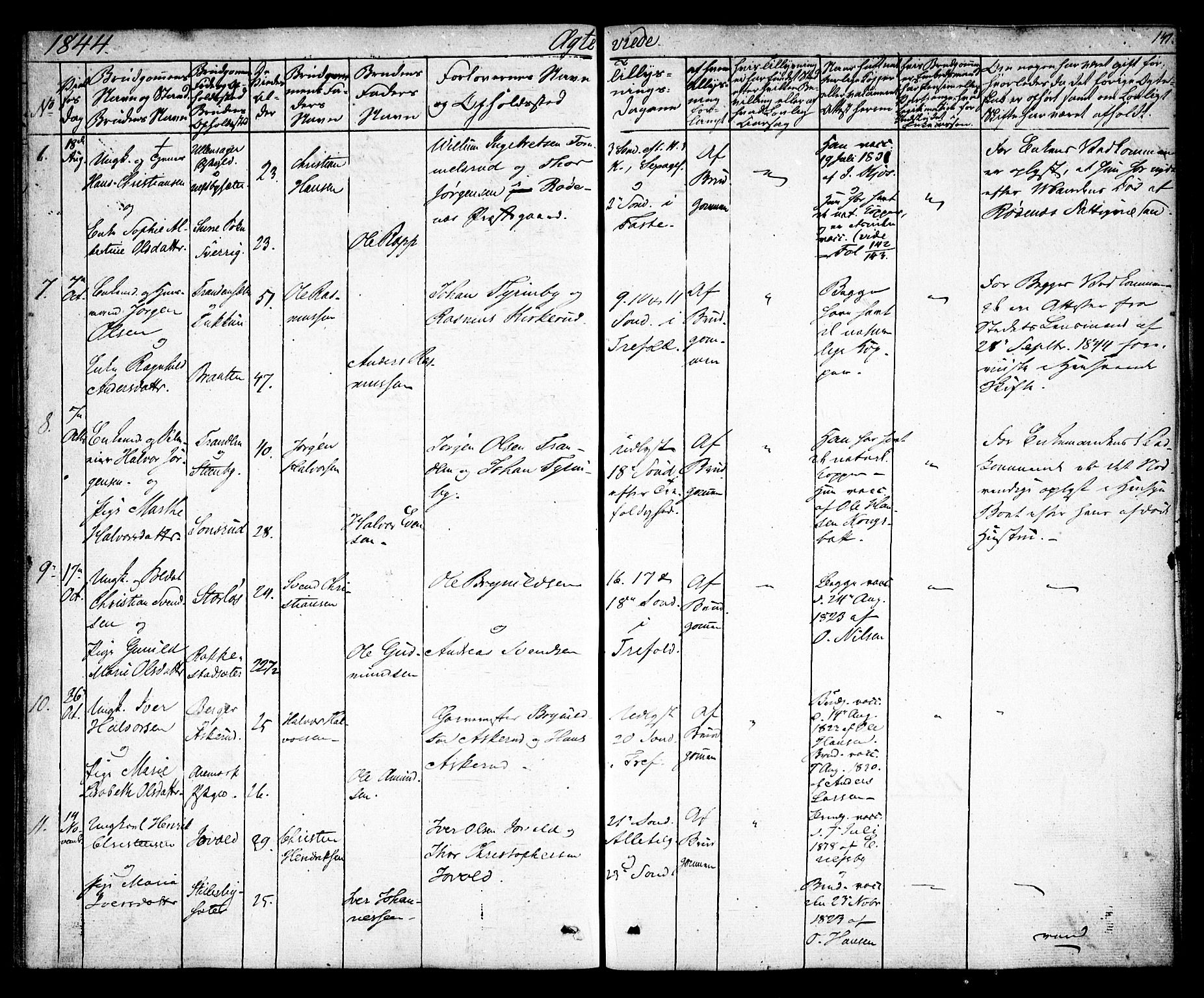 Rødenes prestekontor Kirkebøker, AV/SAO-A-2005/F/Fa/L0005: Parish register (official) no. I 5, 1838-1849, p. 147