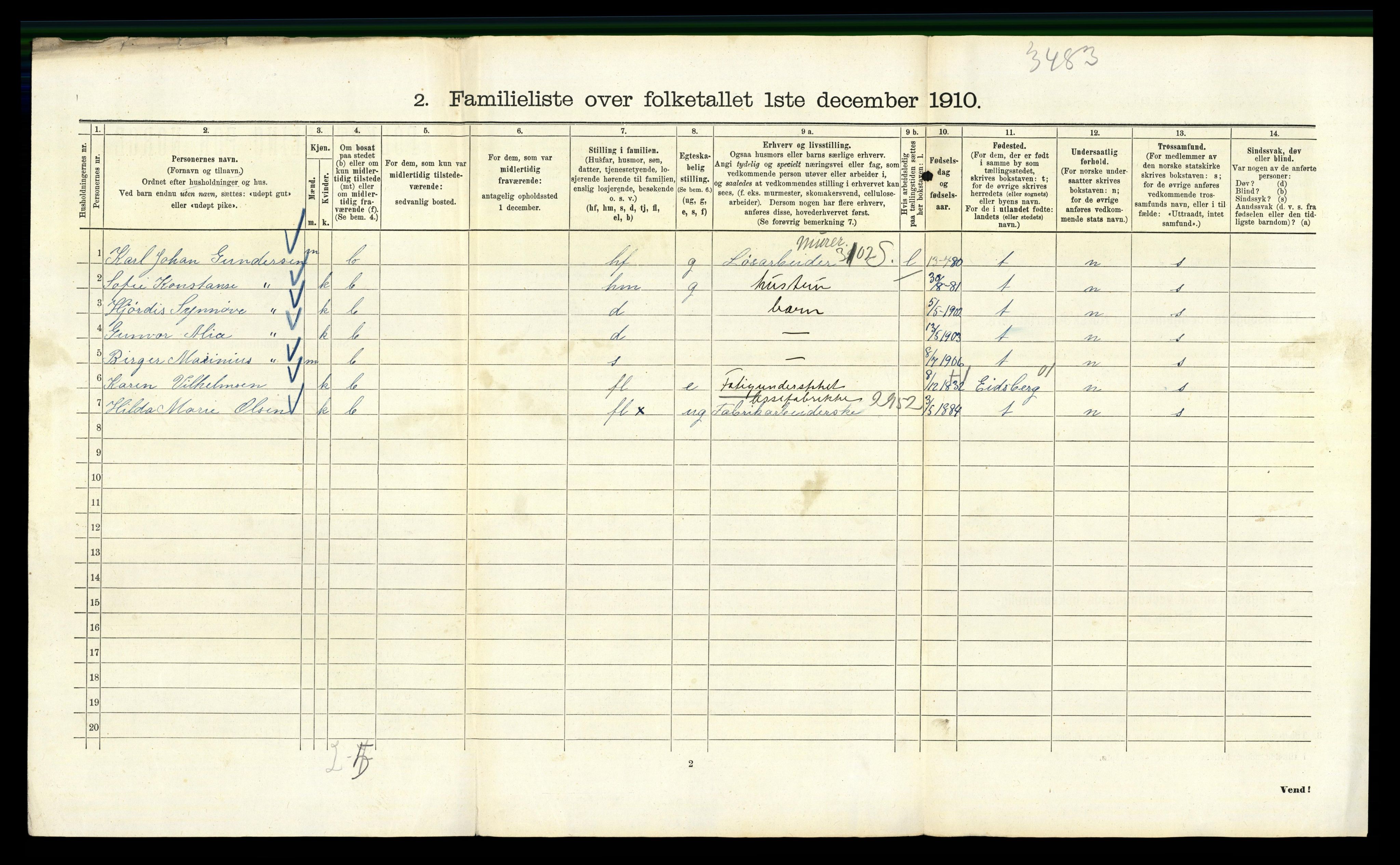 RA, 1910 census for Kristiania, 1910, p. 103214