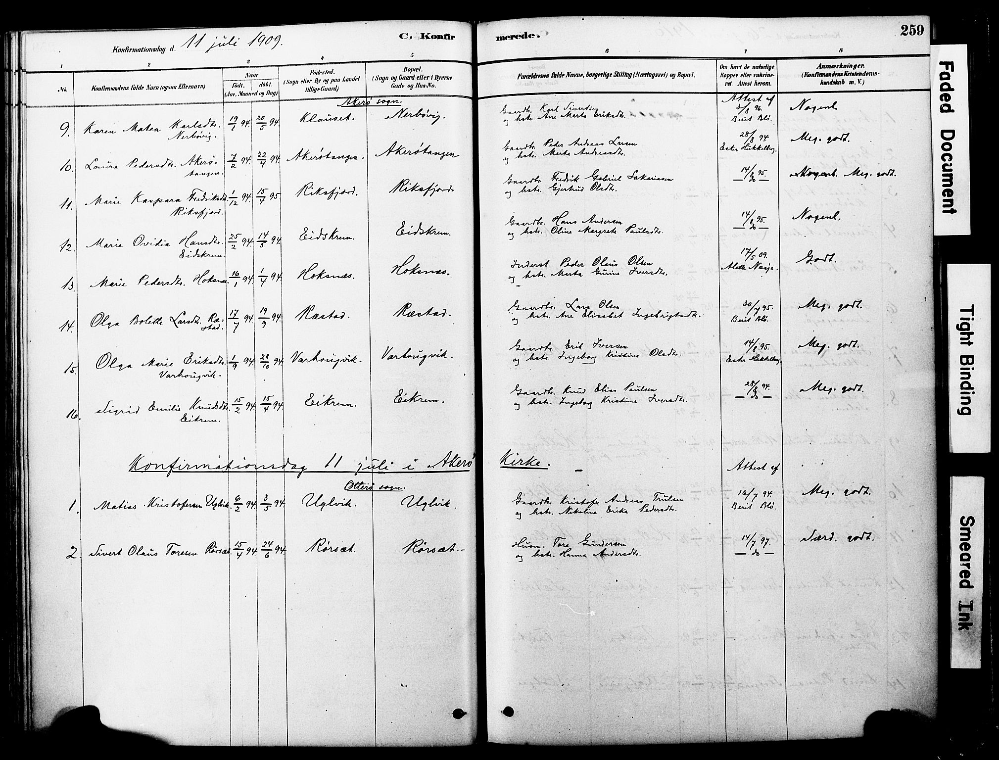 Ministerialprotokoller, klokkerbøker og fødselsregistre - Møre og Romsdal, SAT/A-1454/560/L0721: Parish register (official) no. 560A05, 1878-1917, p. 259