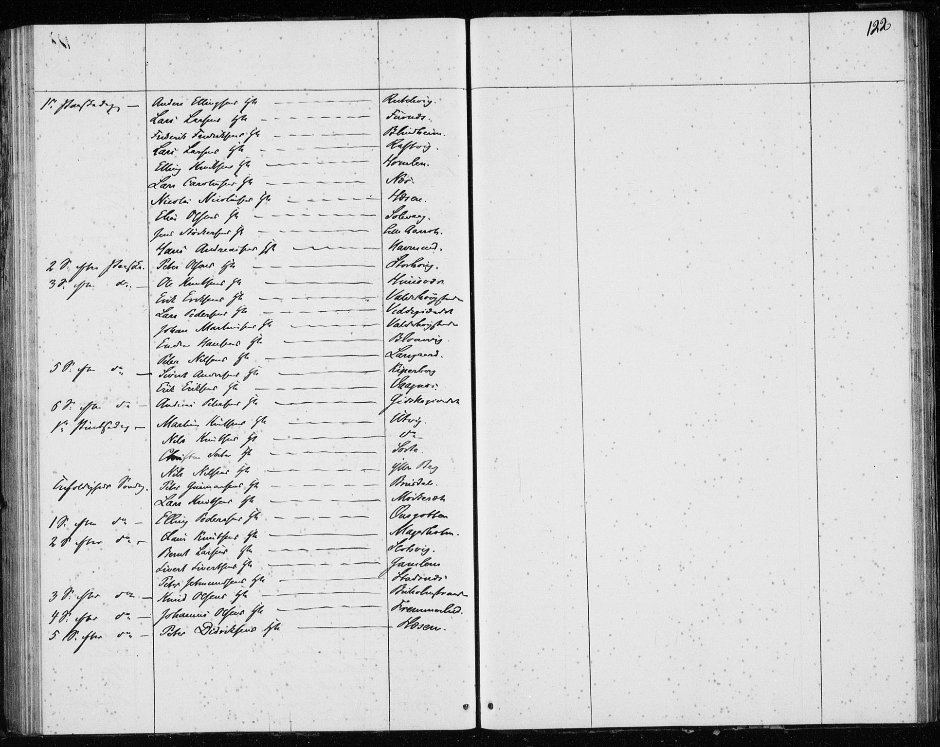 Ministerialprotokoller, klokkerbøker og fødselsregistre - Møre og Romsdal, AV/SAT-A-1454/528/L0416: Curate's parish register no. 528B04, 1853-1857, p. 122