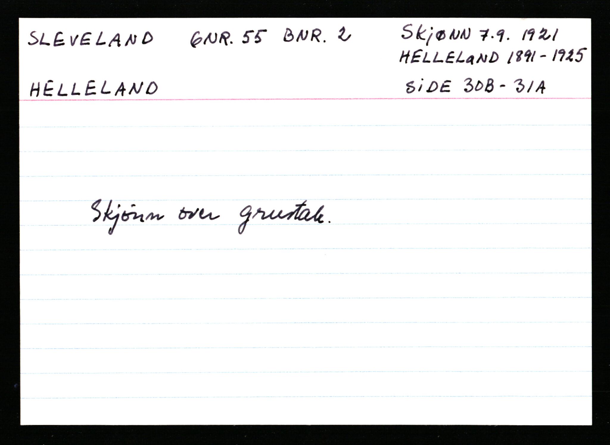 Statsarkivet i Stavanger, AV/SAST-A-101971/03/Y/Ym/L0053: Åstedskort sortert etter gårdsnavn: Skudeneshavn - Solbjør, 1600-1950, p. 384