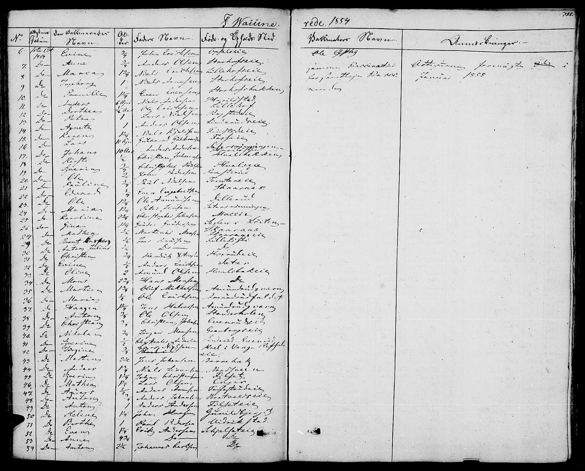 Romedal prestekontor, SAH/PREST-004/K/L0003: Parish register (official) no. 3, 1829-1846, p. 382