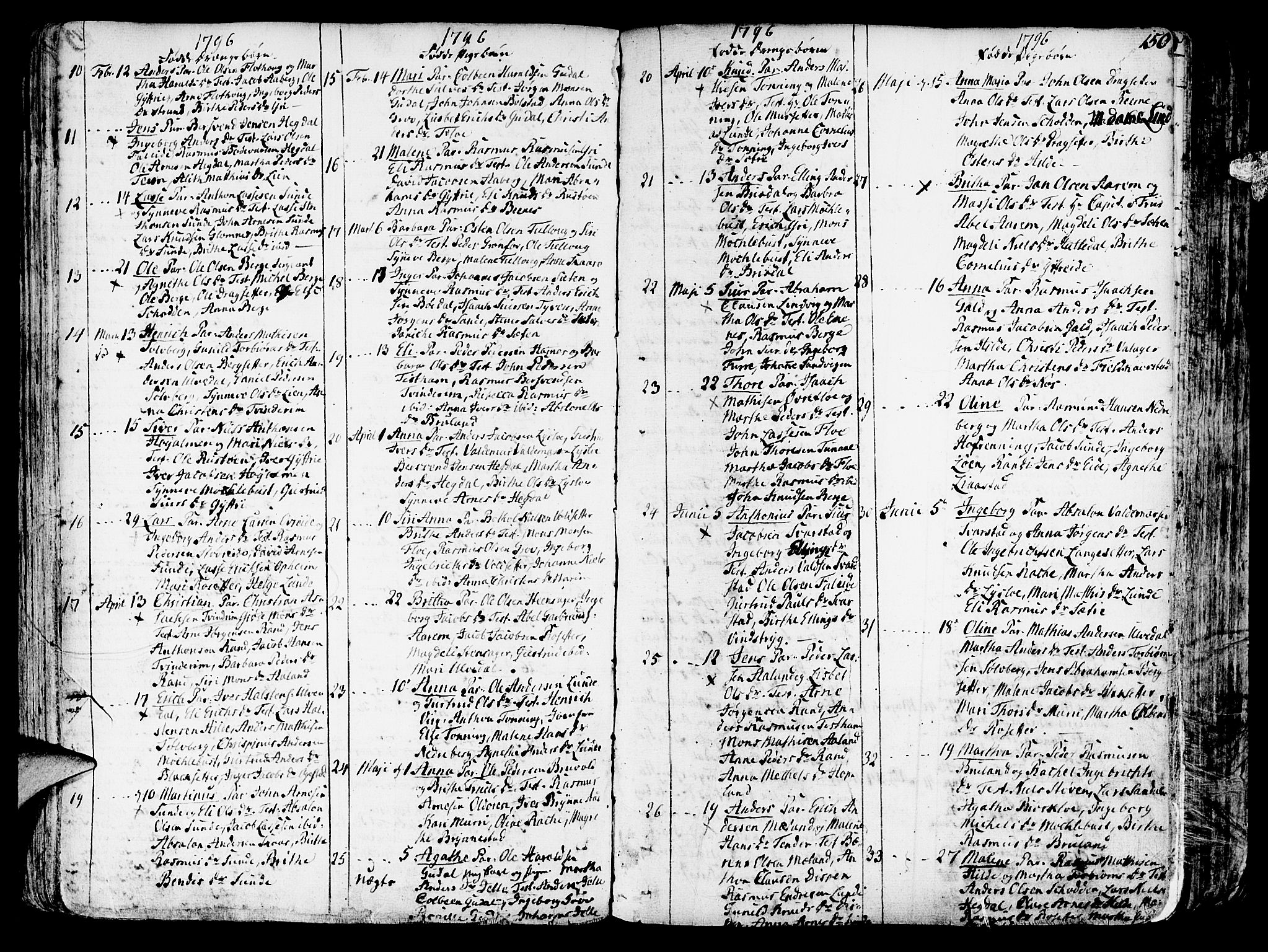Innvik sokneprestembete, SAB/A-80501: Parish register (official) no. A 1, 1750-1816, p. 150