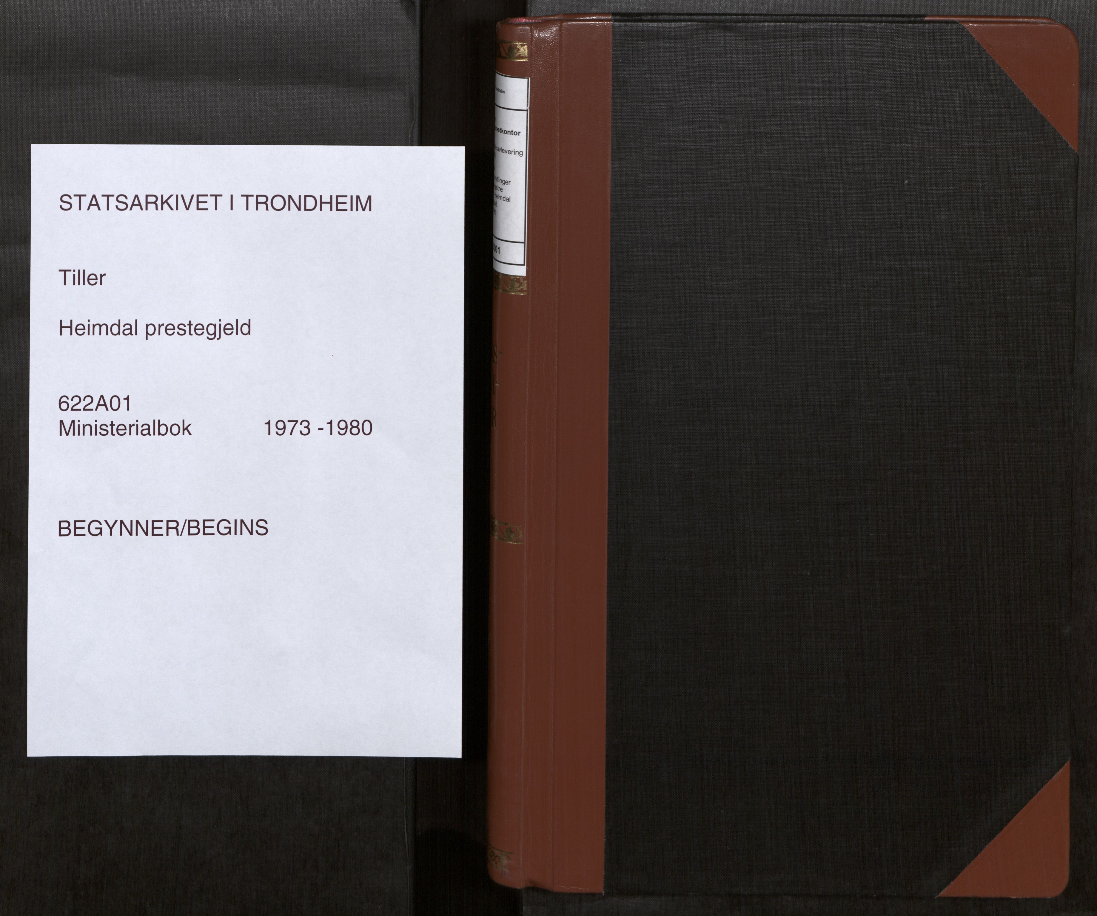 Heimdal sokneprestkontor, SAT/A-1533/1/H/Hd/L0001: Diary records no. 1, 1973-1980