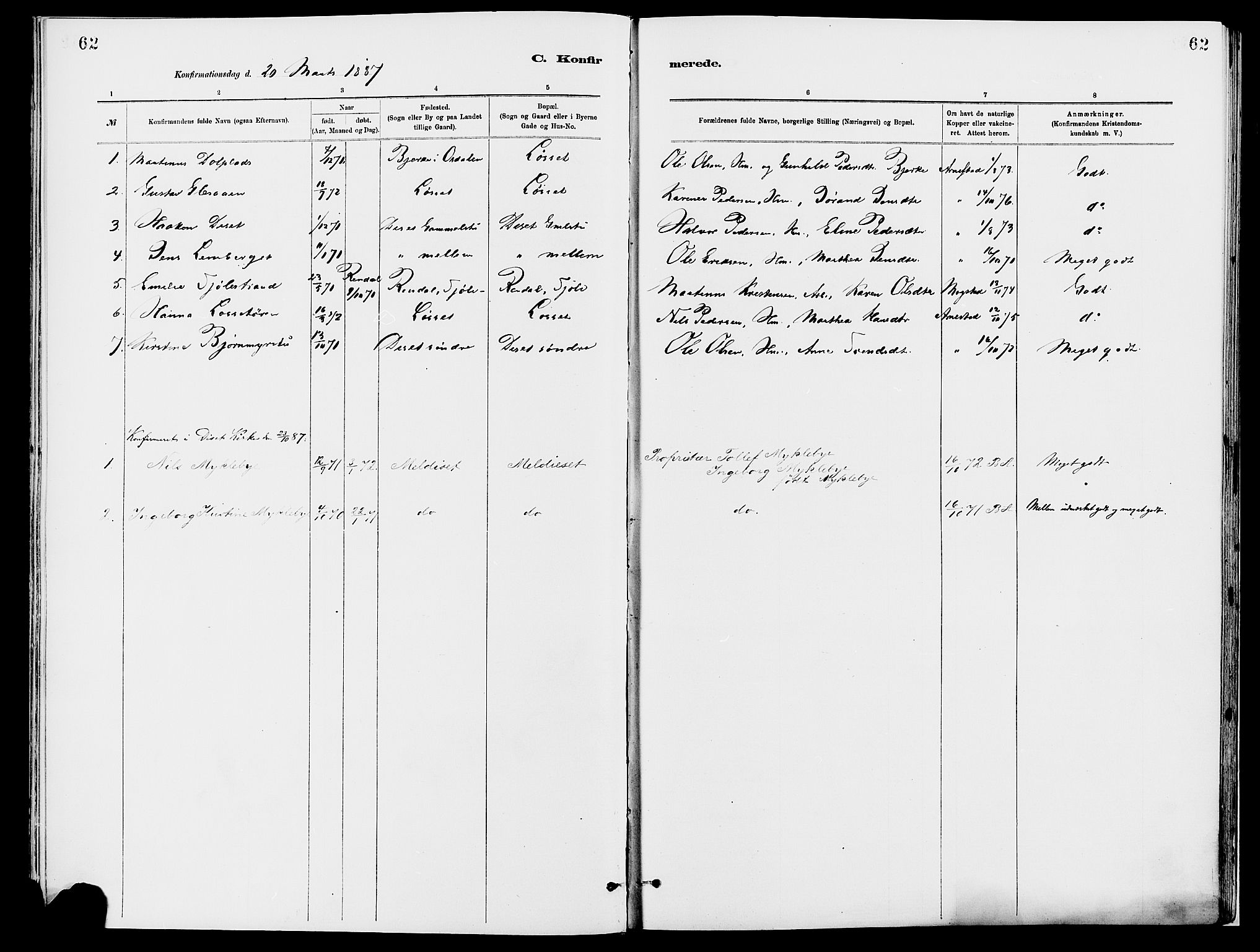 Åmot prestekontor, Hedmark, AV/SAH-PREST-056/H/Ha/Haa/L0010: Parish register (official) no. 10, 1884-1889, p. 62