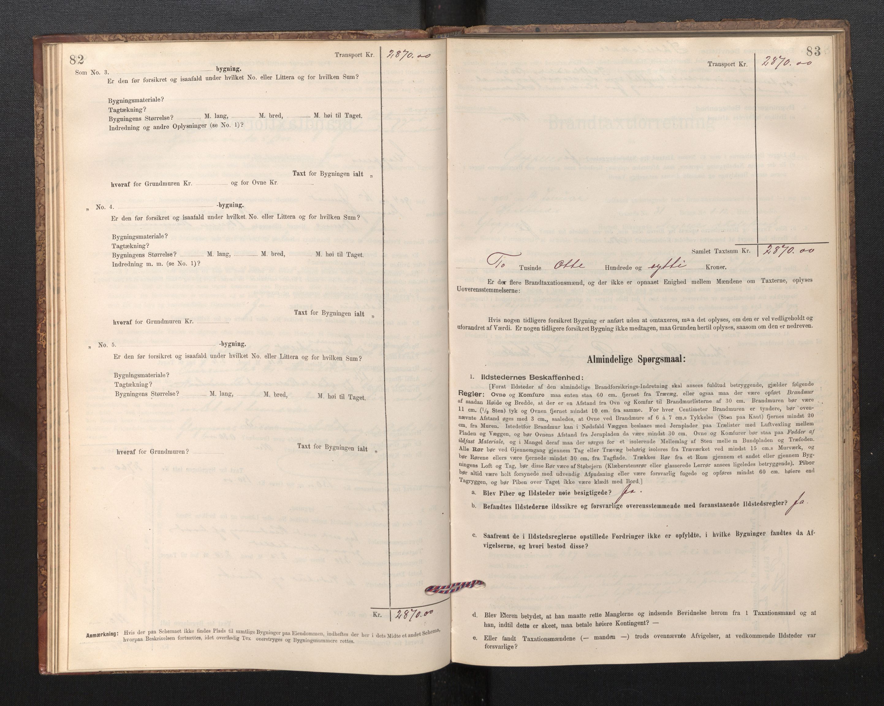 Lensmannen i Gloppen og Breim, AV/SAB-A-27801/0012/L0003: Branntakstprotokoll, skjematakst, 1894-1931, p. 82-83