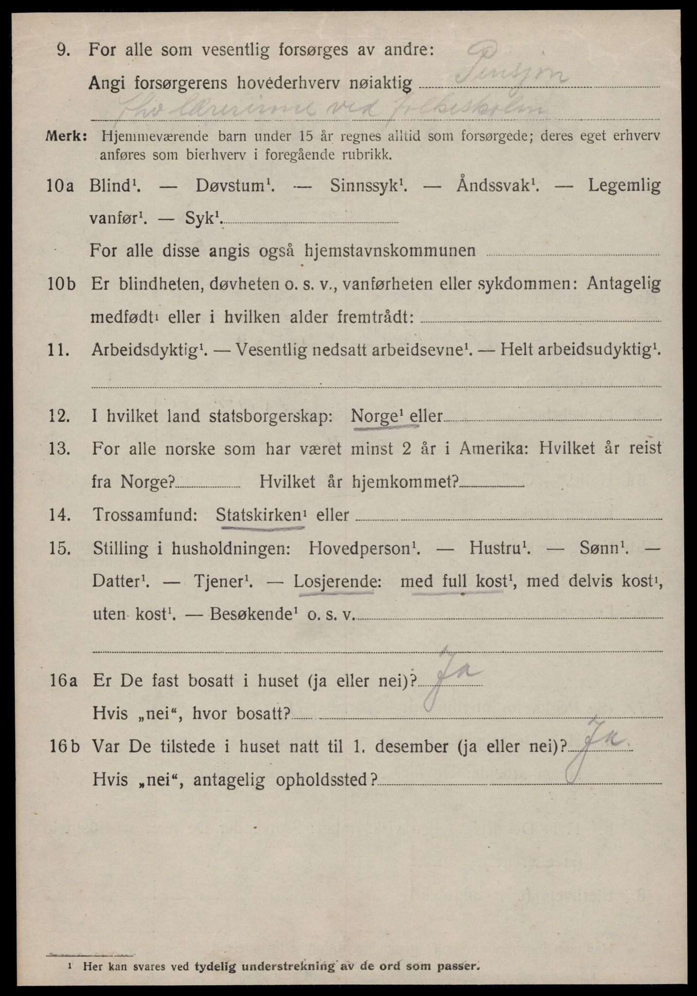 SAT, 1920 census for Edøy, 1920, p. 2013