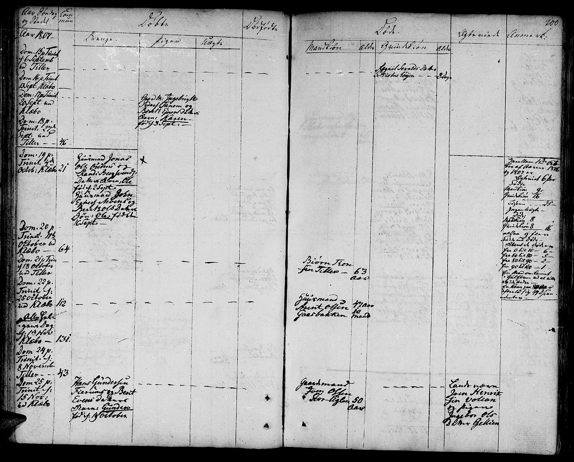 Ministerialprotokoller, klokkerbøker og fødselsregistre - Sør-Trøndelag, AV/SAT-A-1456/618/L0438: Parish register (official) no. 618A03, 1783-1815, p. 100