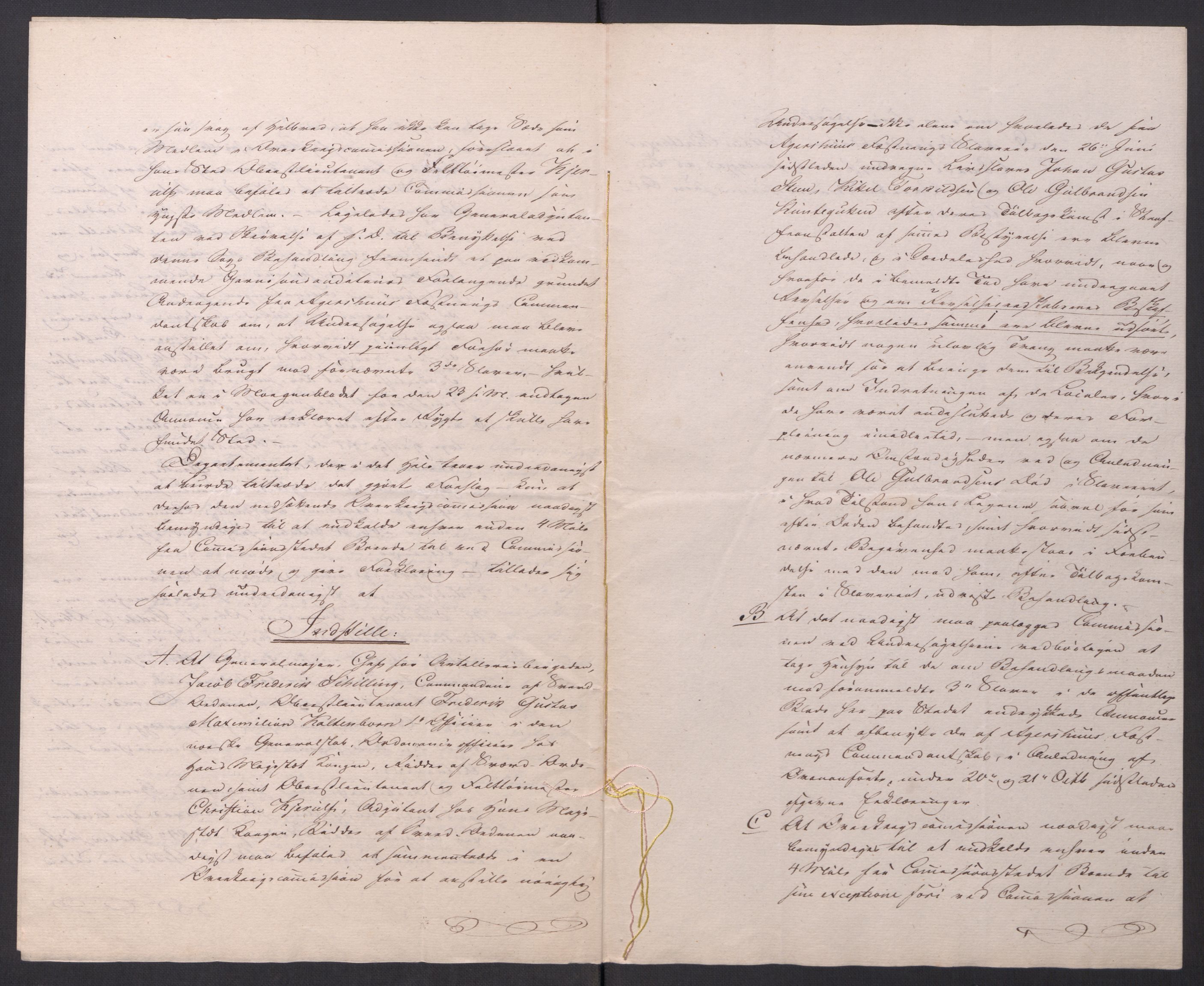 Motzfeldt-familien, AV/RA-PA-0234/D/L001b/0009: -- / "Til de trykte Optegnelser", 1821-1836