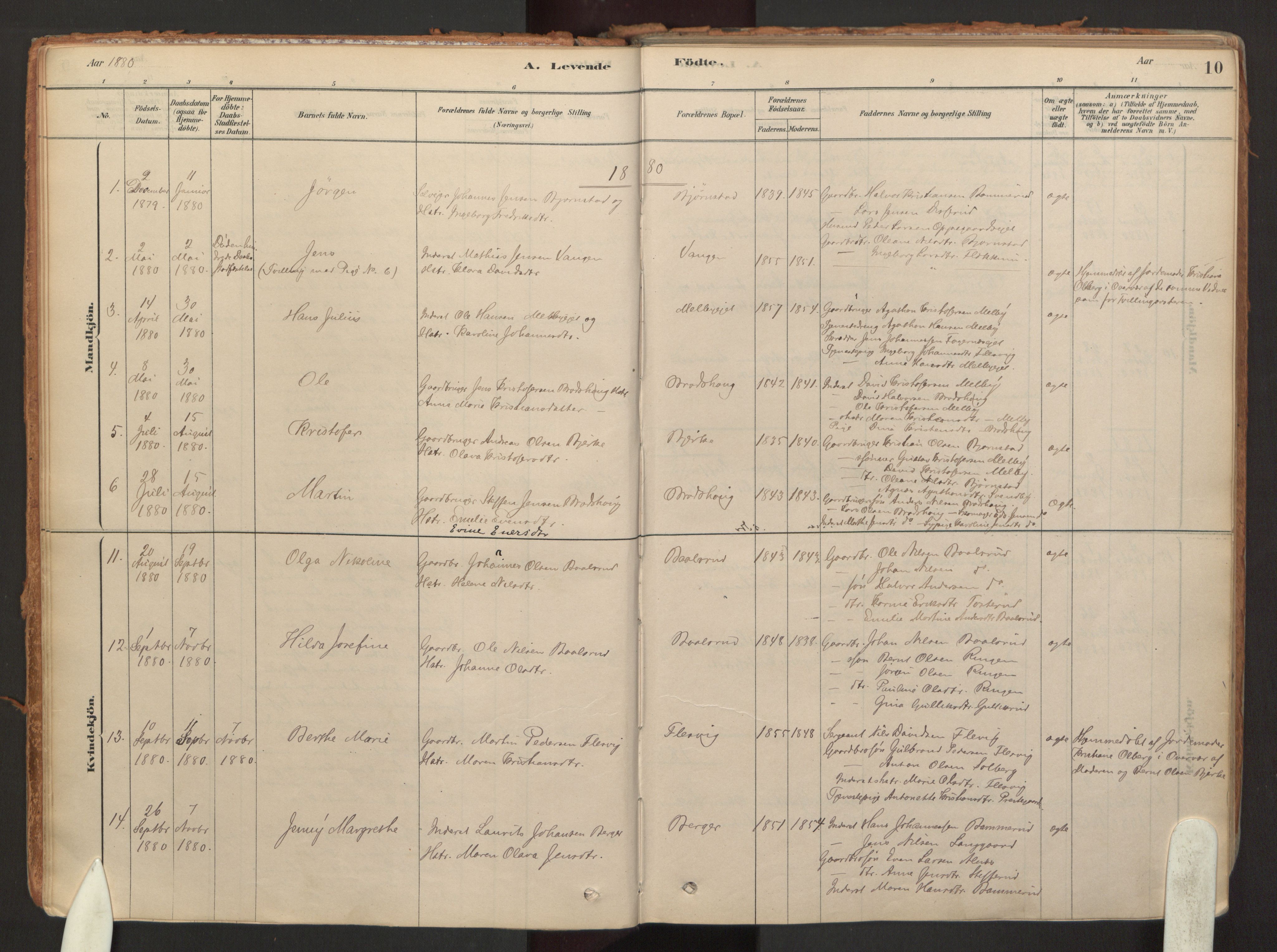 Hurdal prestekontor Kirkebøker, SAO/A-10889/F/Fb/L0003: Parish register (official) no. II 3, 1878-1920, p. 10