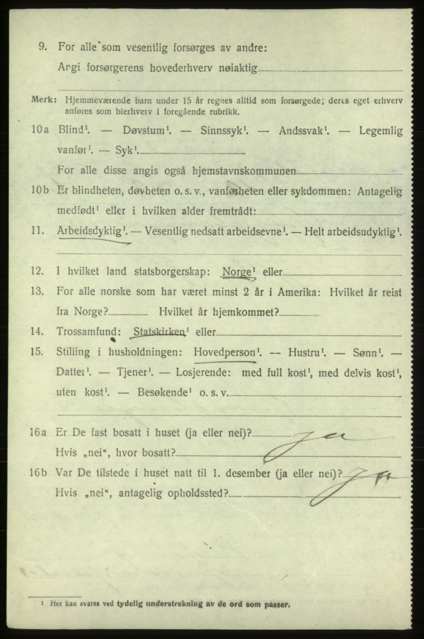 SAB, 1920 census for Vikebygd, 1920, p. 946