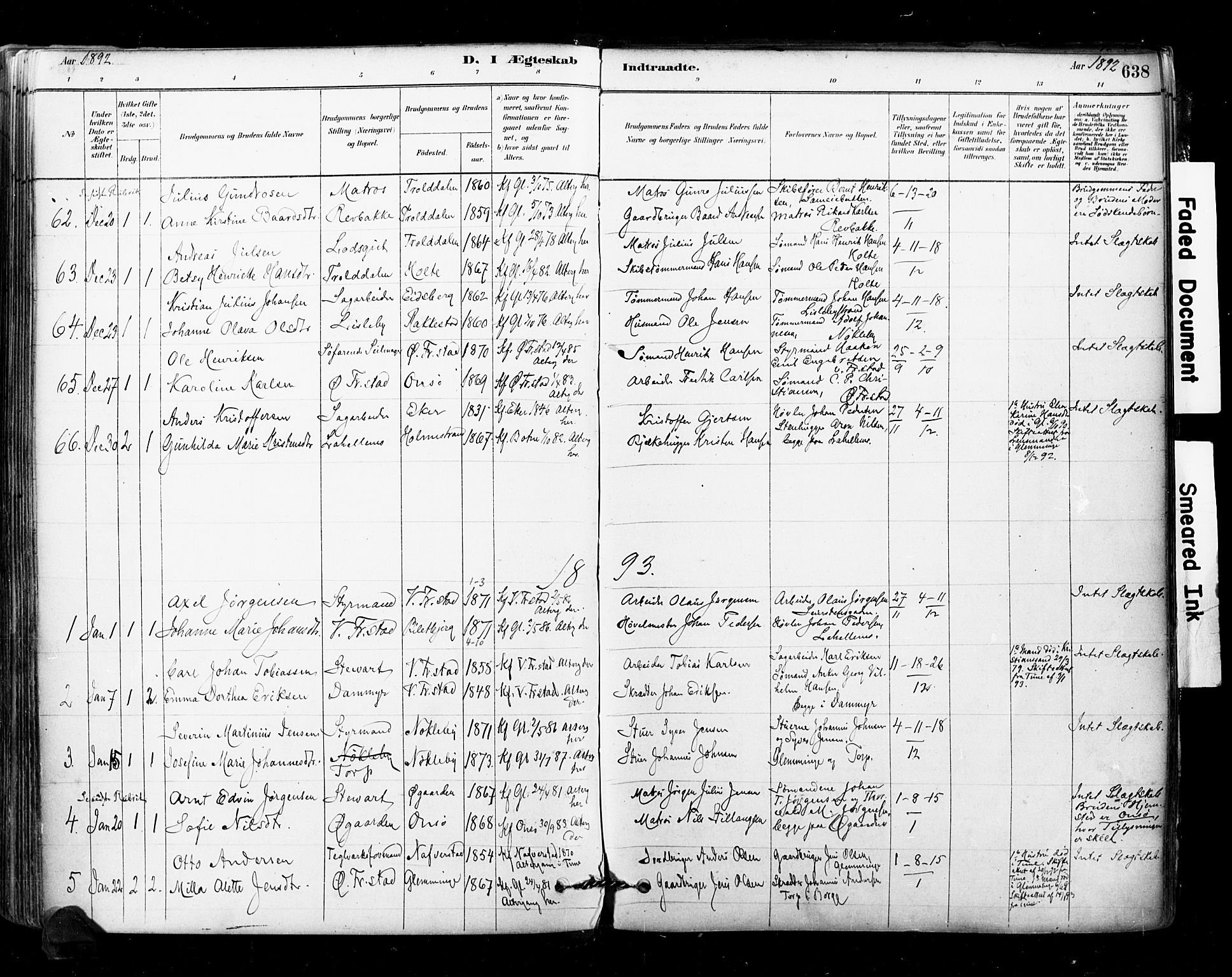 Glemmen prestekontor Kirkebøker, SAO/A-10908/F/Fa/L0011: Parish register (official) no. 11, 1878-1917, p. 638