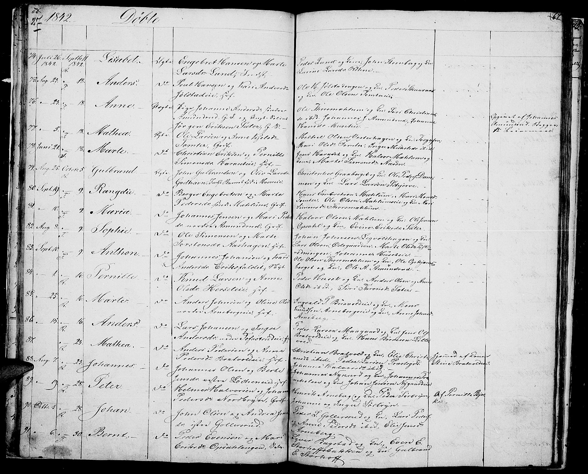 Romedal prestekontor, AV/SAH-PREST-004/L/L0008: Parish register (copy) no. 8, 1837-1844, p. 27