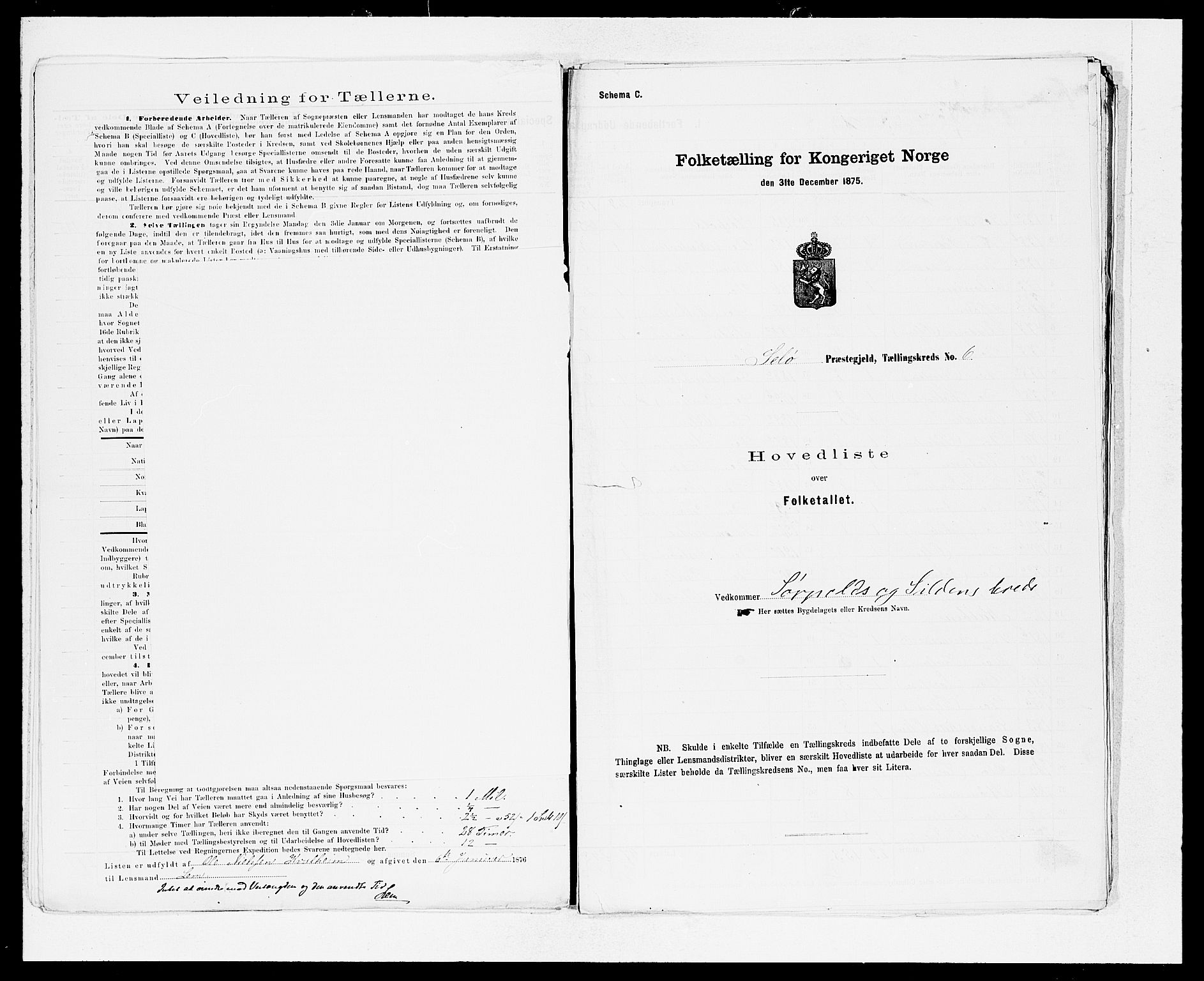 SAB, 1875 Census for 1441P Selje, 1875, p. 13