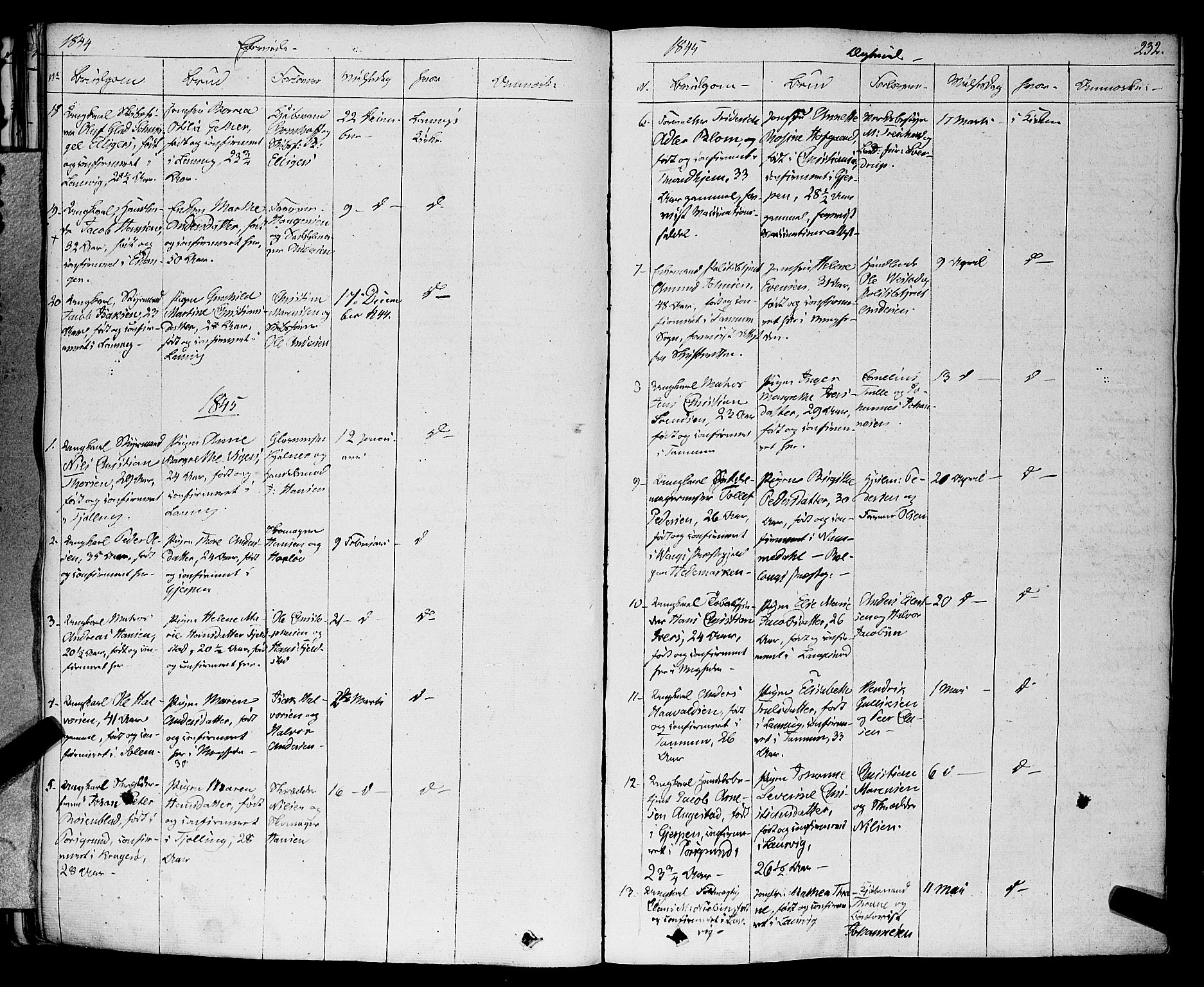 Larvik kirkebøker, SAKO/A-352/F/Fa/L0002: Parish register (official) no. I 2, 1825-1847, p. 232