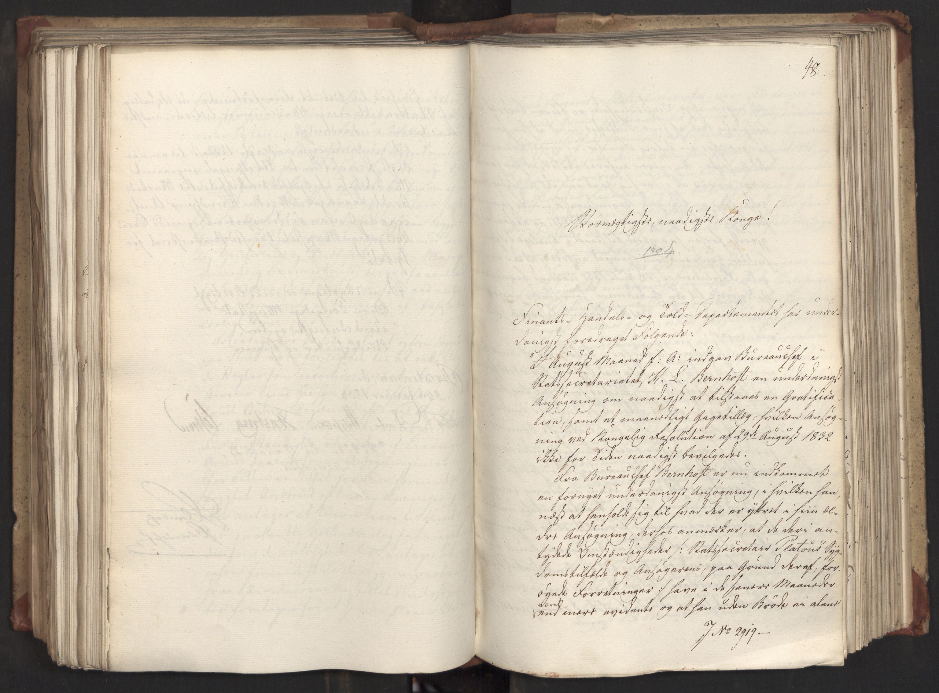 Statsrådsavdelingen i Stockholm, AV/RA-S-1003/D/Da/L0082: Regjeringsinnstillinger nr. 2858-2979, 1833, p. 366
