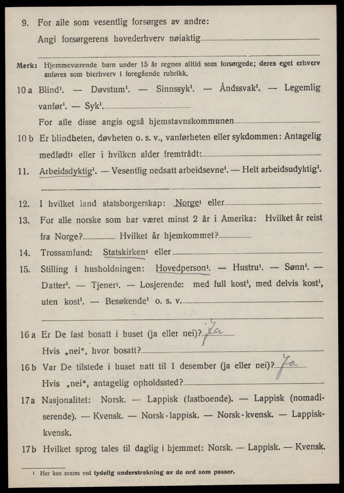 SAT, 1920 census for Meldal, 1920, p. 8494