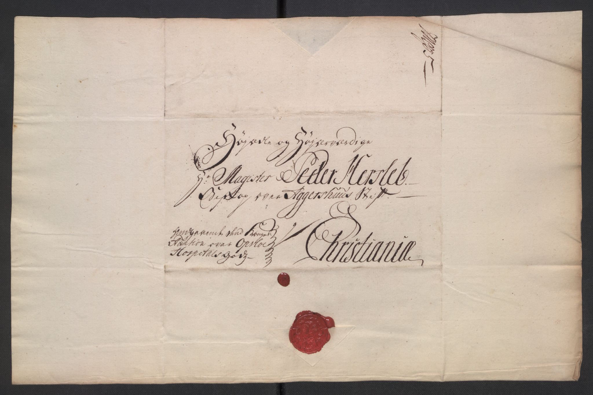 Oslo stiftsdireksjon, AV/SAO-A-11085/K/Kb/L0003/0004: Oslo Hospital / Auksjoner over Hospitalets eiendommer: Korrespondanse, 1735-1736, p. 19