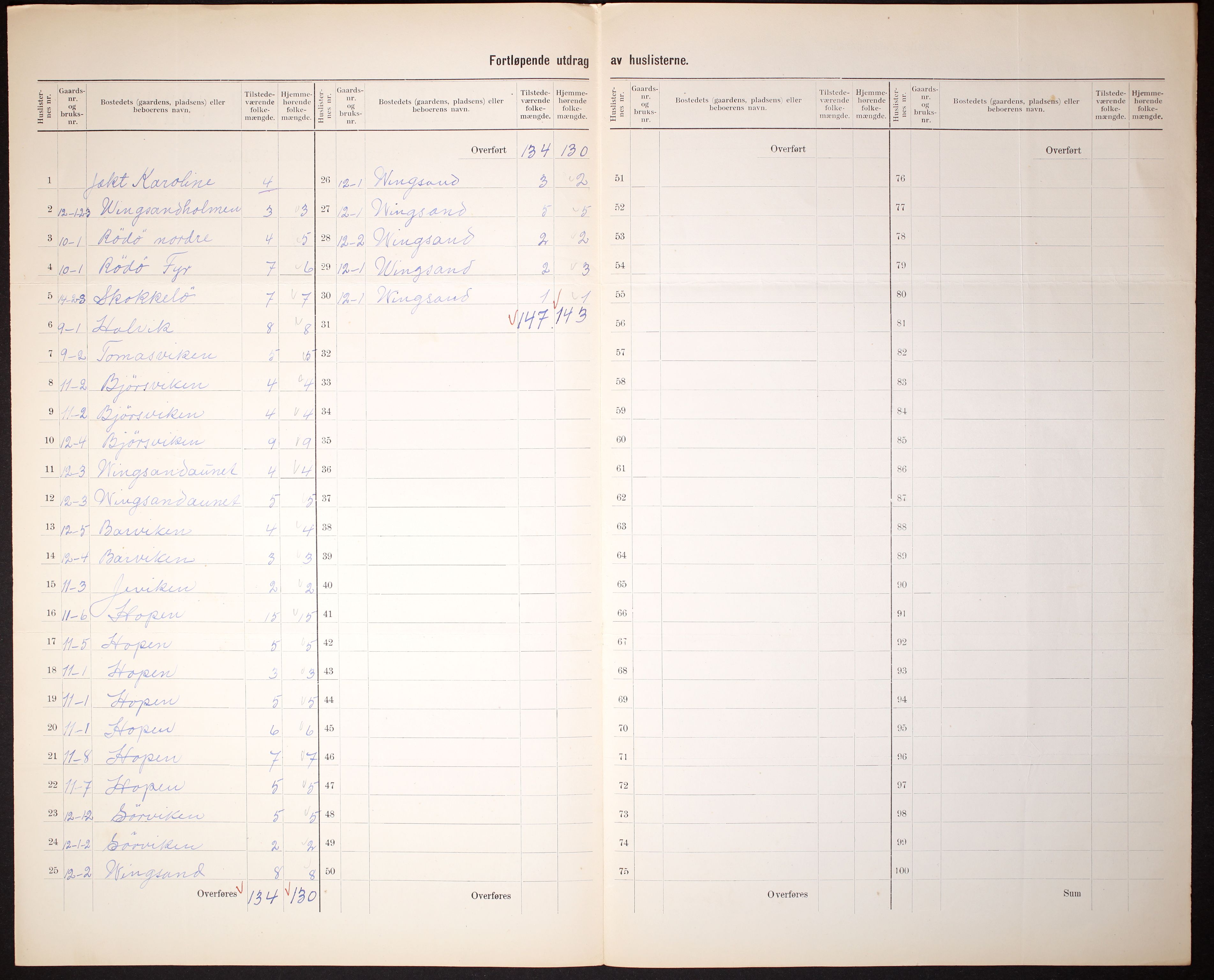 RA, 1910 census for Osen, 1910, p. 11