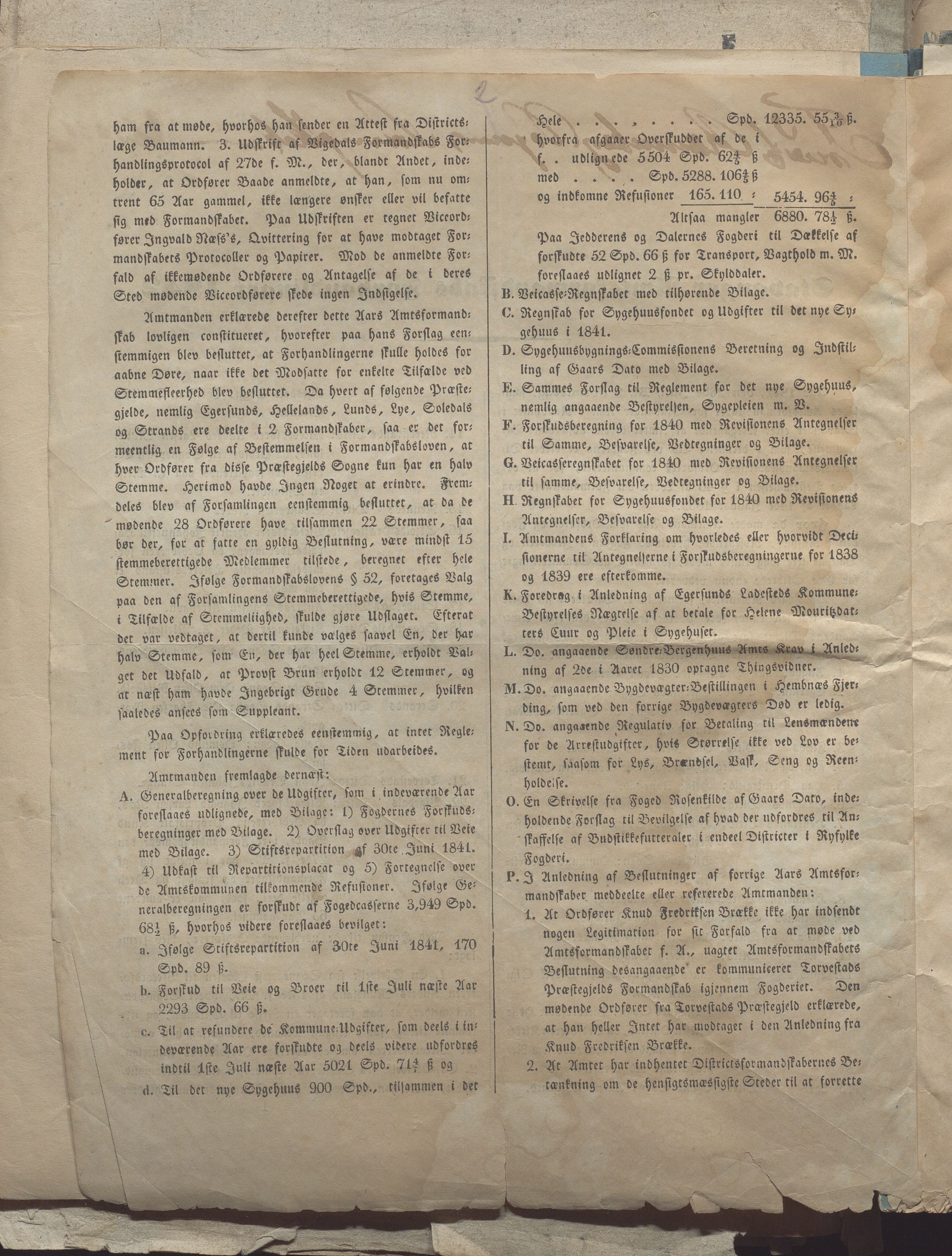 Rogaland fylkeskommune - Fylkesrådmannen , IKAR/A-900/A, 1838-1848, p. 68