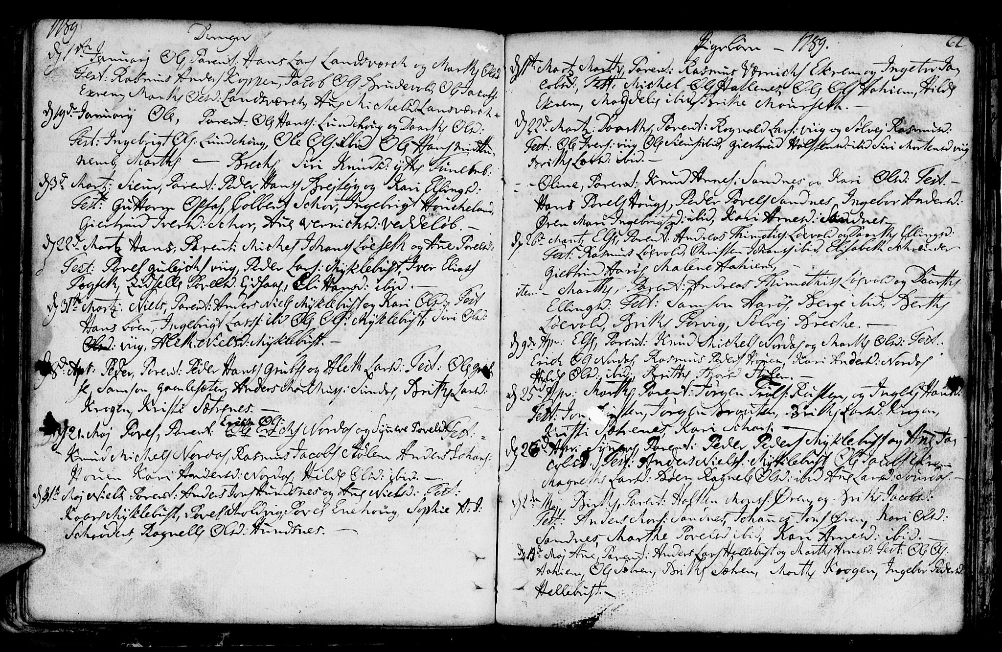 Ministerialprotokoller, klokkerbøker og fødselsregistre - Møre og Romsdal, AV/SAT-A-1454/501/L0002: Parish register (official) no. 501A02, 1760-1816, p. 61