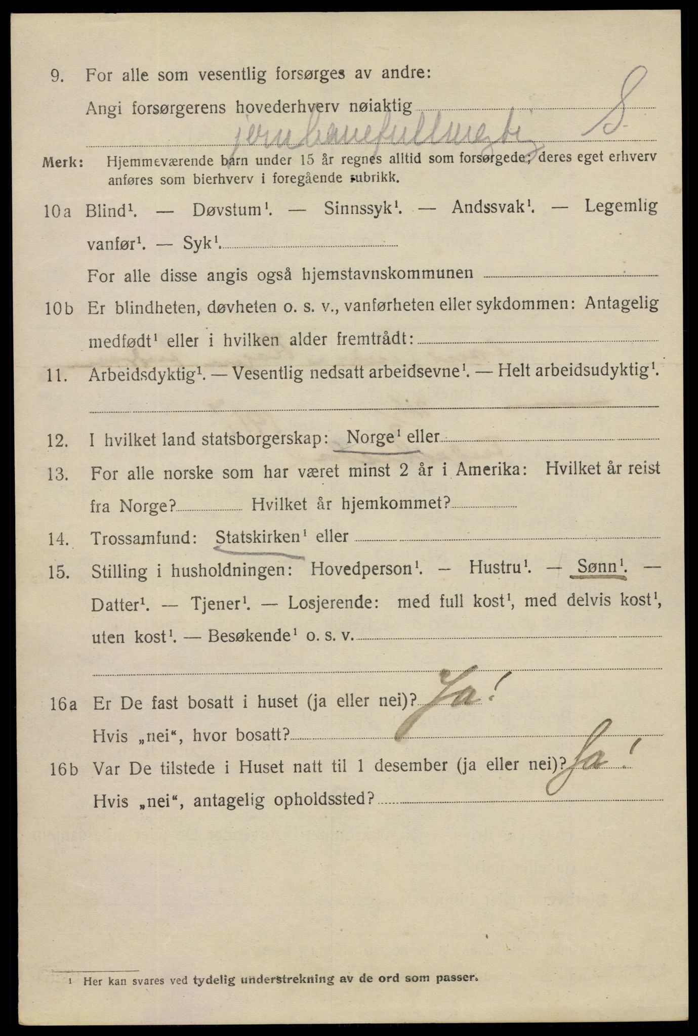 SAO, 1920 census for Fredrikstad, 1920, p. 20764