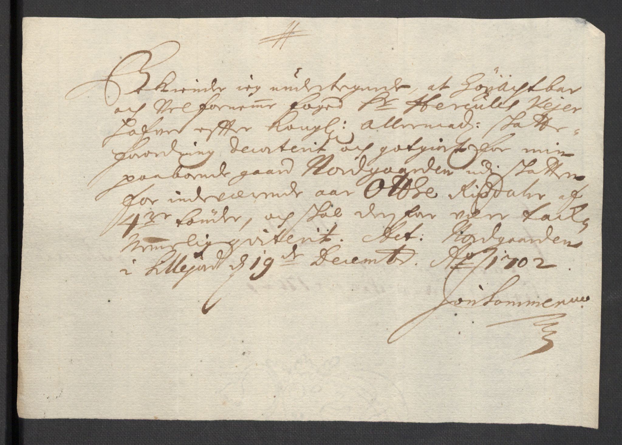 Rentekammeret inntil 1814, Reviderte regnskaper, Fogderegnskap, AV/RA-EA-4092/R36/L2107: Fogderegnskap Øvre og Nedre Telemark og Bamble, 1702, p. 276