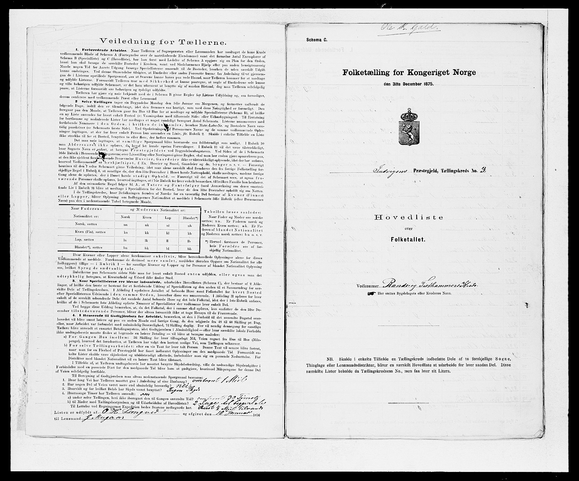 SAB, 1875 Census for 1447P Innvik, 1875, p. 6
