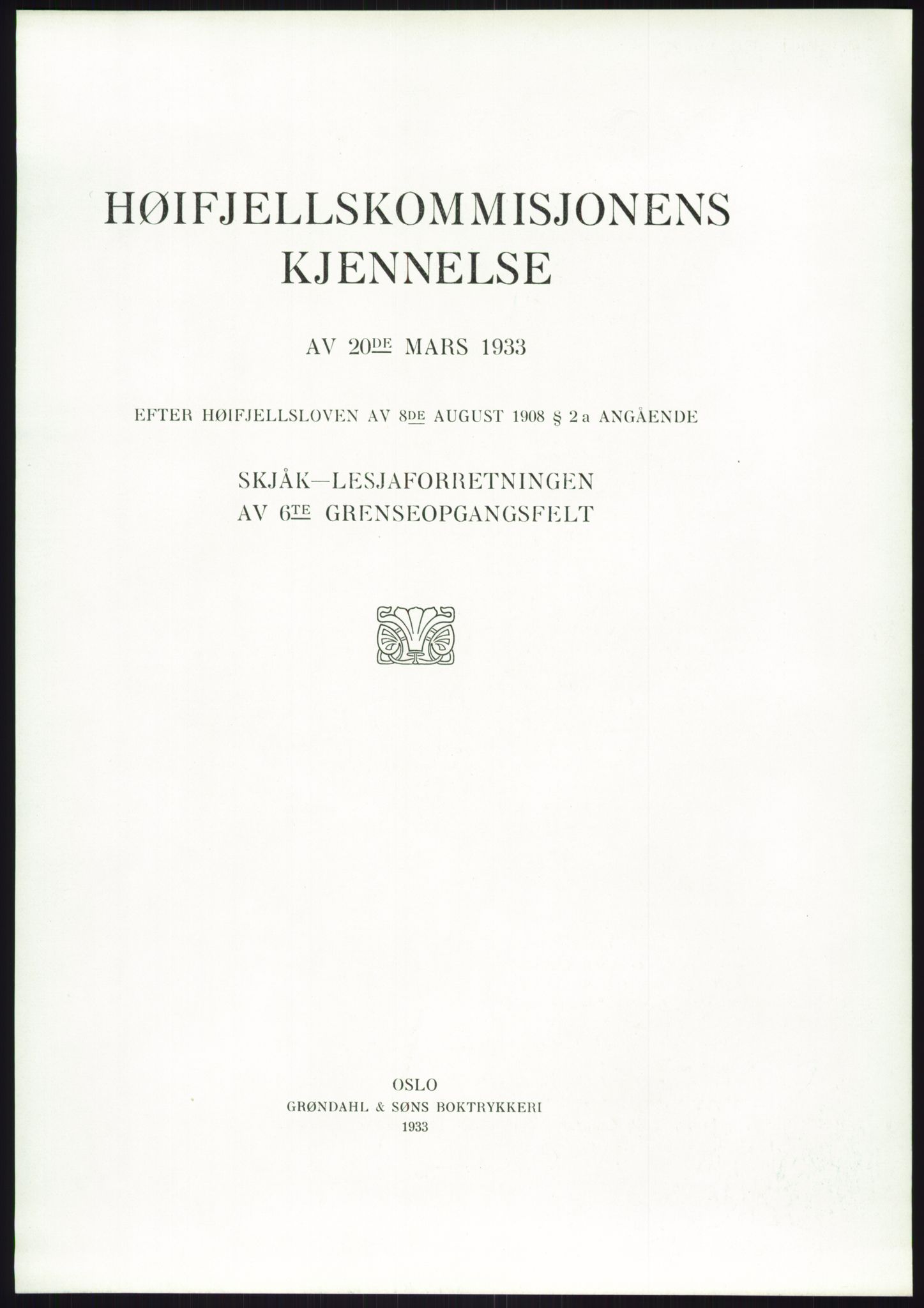 Høyfjellskommisjonen, AV/RA-S-1546/X/Xa/L0001: Nr. 1-33, 1909-1953, p. 2966