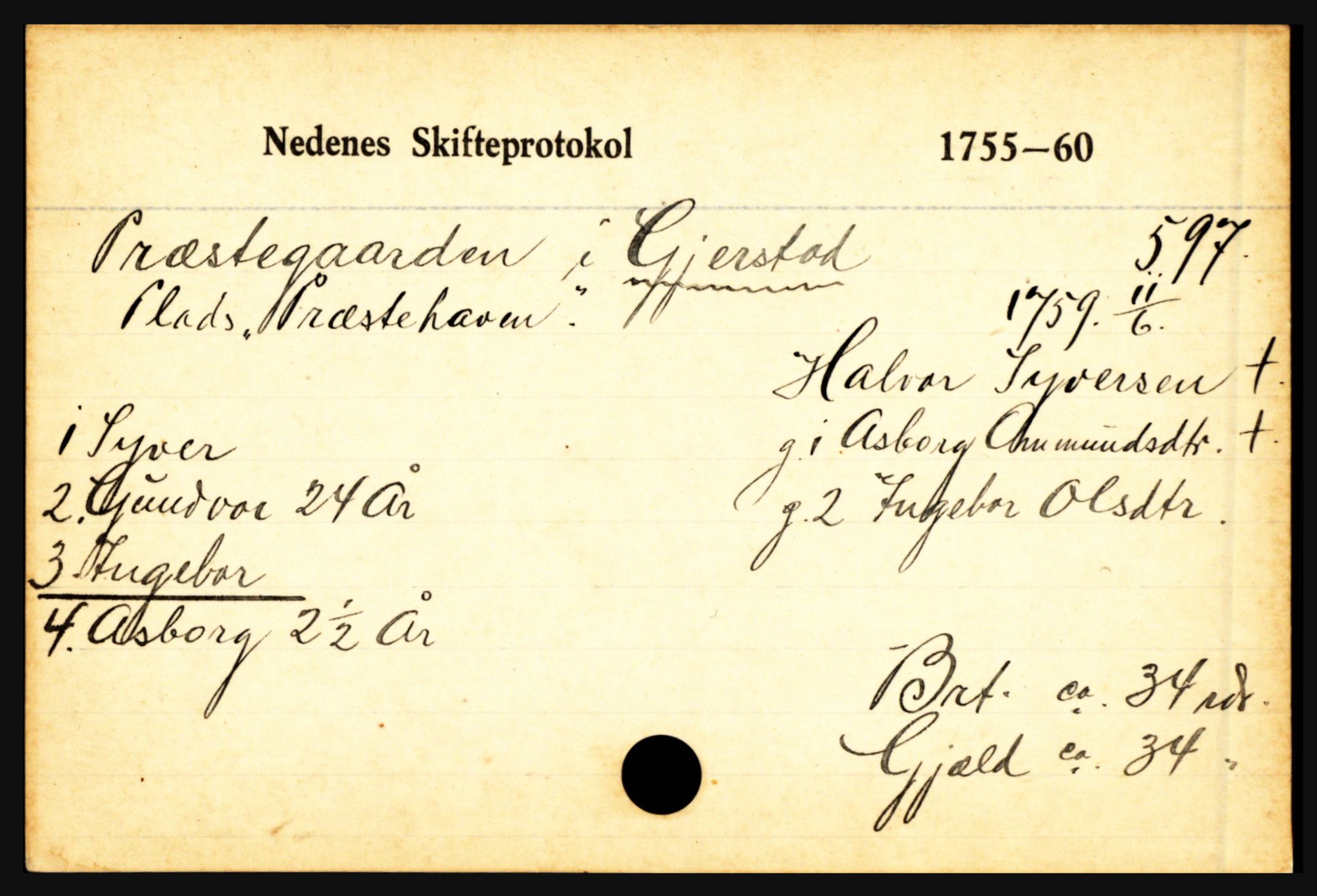 Nedenes sorenskriveri før 1824, AV/SAK-1221-0007/H, p. 9045