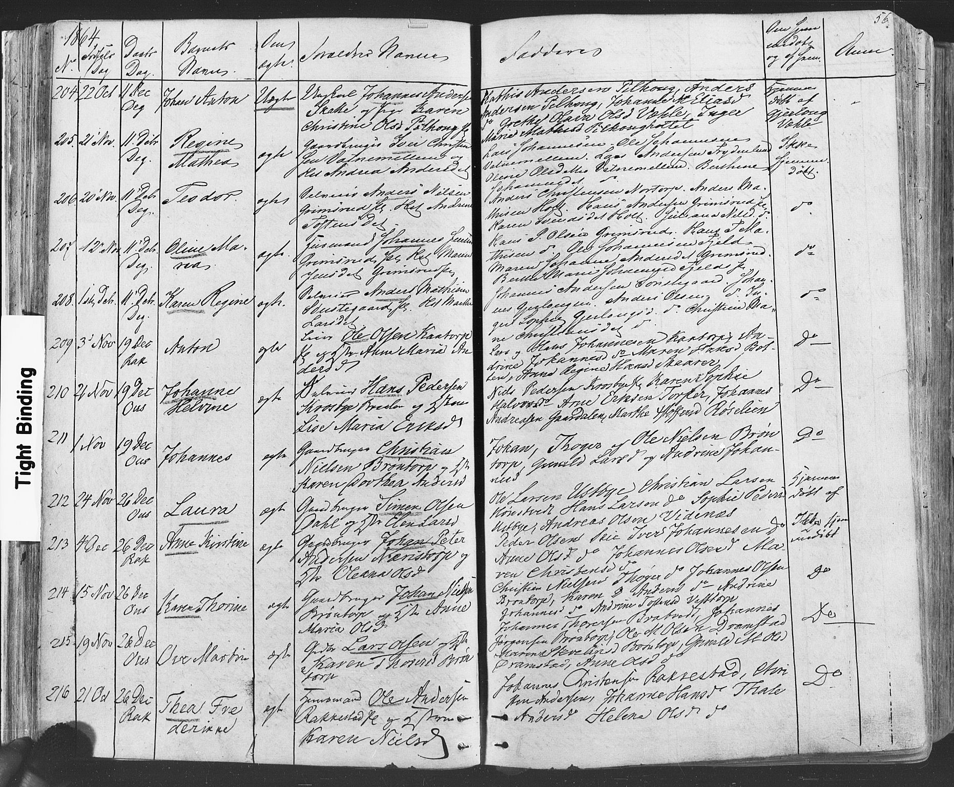 Rakkestad prestekontor Kirkebøker, AV/SAO-A-2008/F/Fa/L0011: Parish register (official) no. I 11, 1862-1877, p. 56