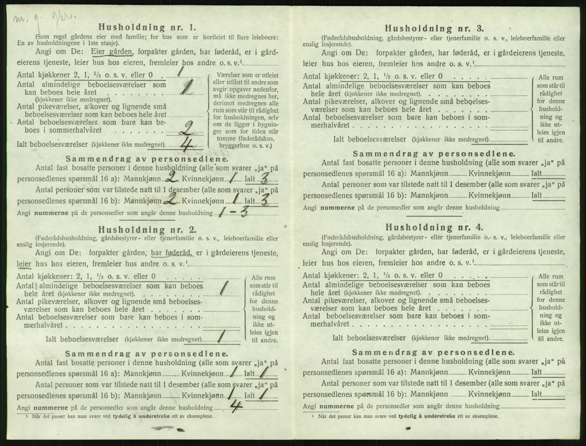 SAT, 1920 census for Sandøy, 1920, p. 355