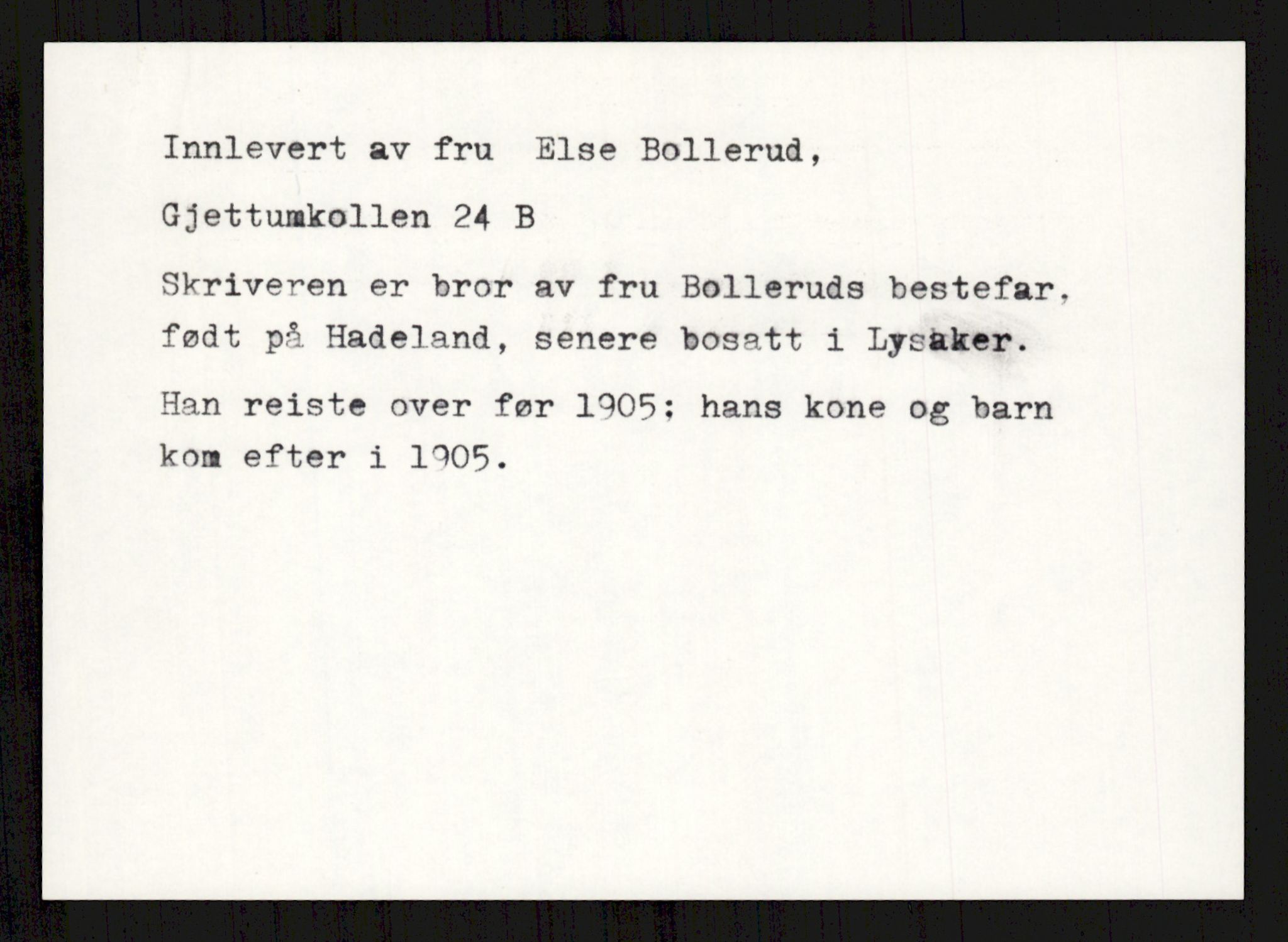 Samlinger til kildeutgivelse, Amerikabrevene, AV/RA-EA-4057/F/L0004: Innlån fra Akershus: Amundsenarkivet - Breen, 1838-1914, p. 207