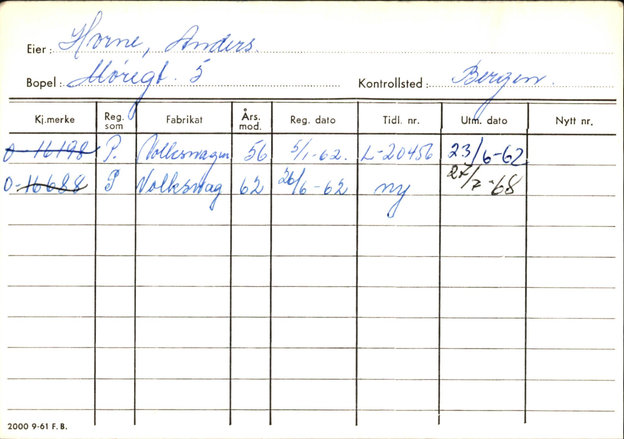 Statens vegvesen, Hordaland vegkontor, AV/SAB-A-5201/2/Hb/L0015: O-eierkort H-I, 1920-1971, p. 53