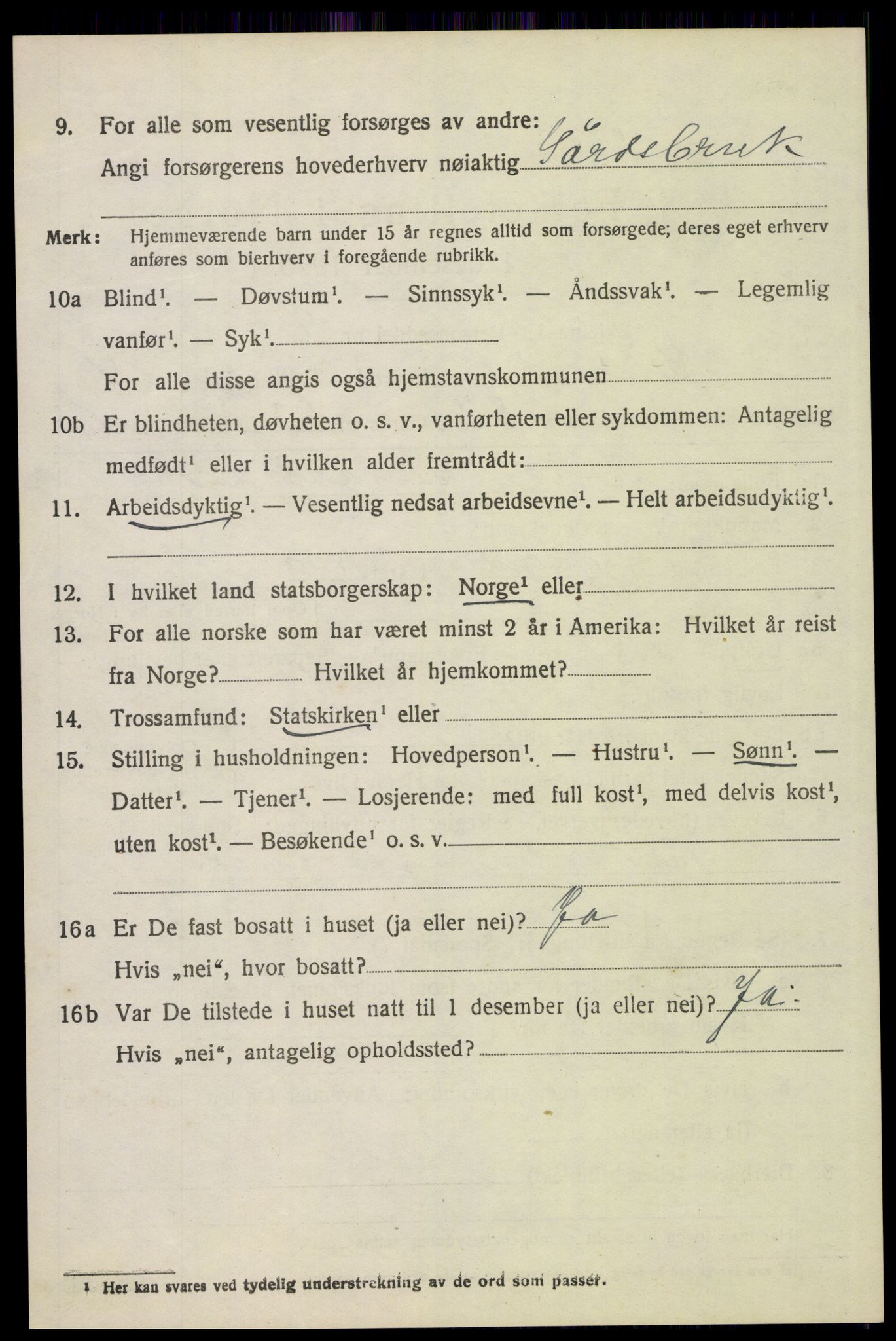 SAH, 1920 census for Grue, 1920, p. 4904