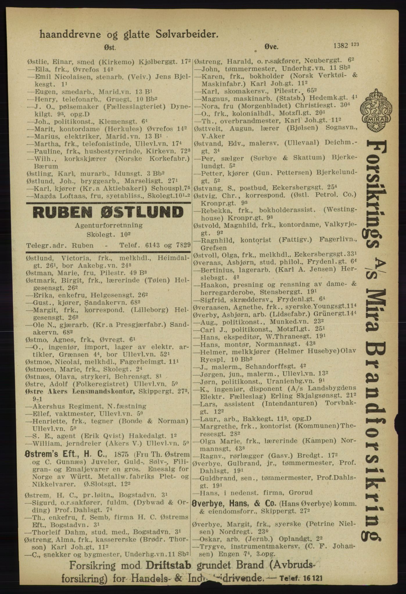 Kristiania/Oslo adressebok, PUBL/-, 1918, p. 1530