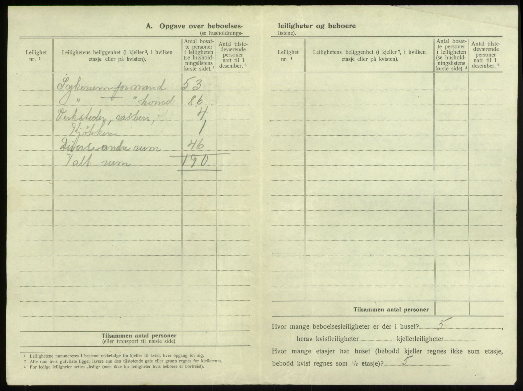 SAB, 1920 census for Bergen, 1920, p. 11623